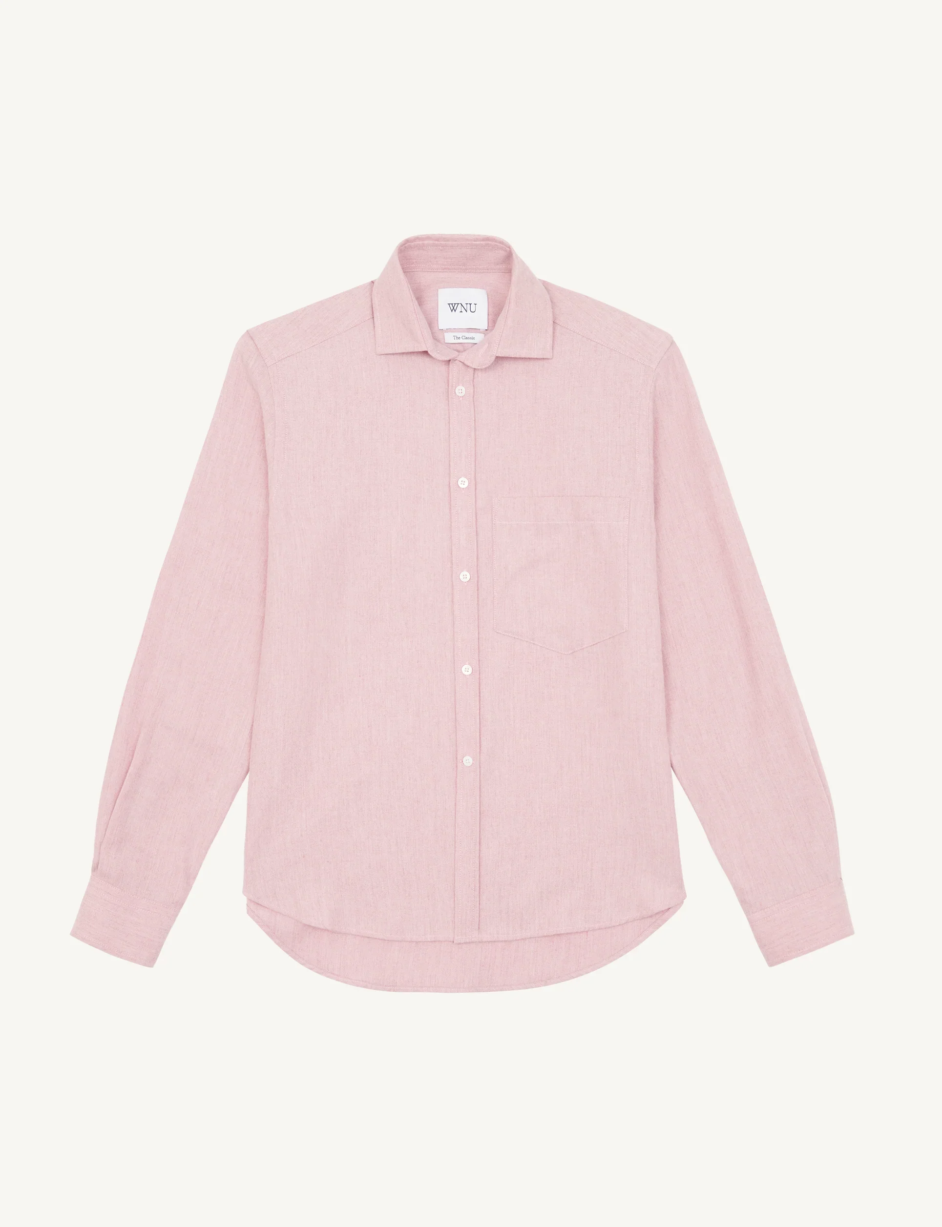 The Classic: Fine Brushed, Dusty Pink - With Nothing Underneath
