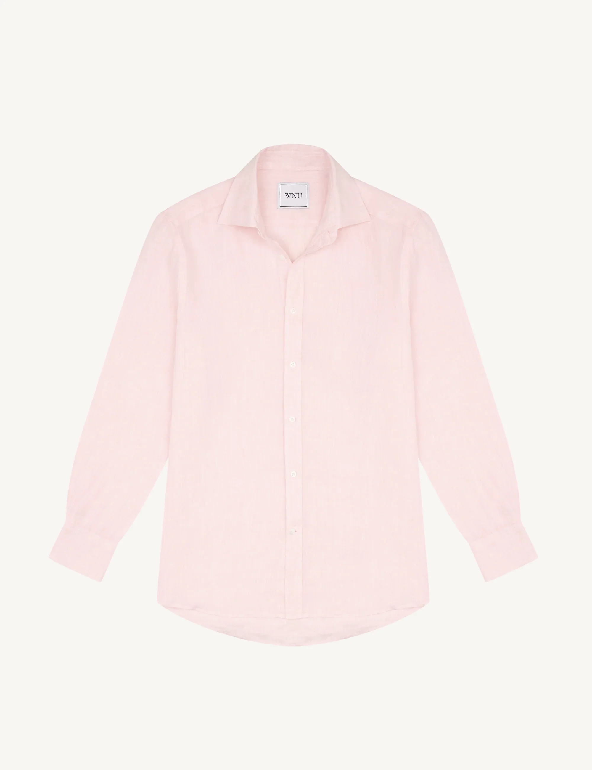 The Boyfriend: Linen, Grapefruit Pink - With Nothing Underneath