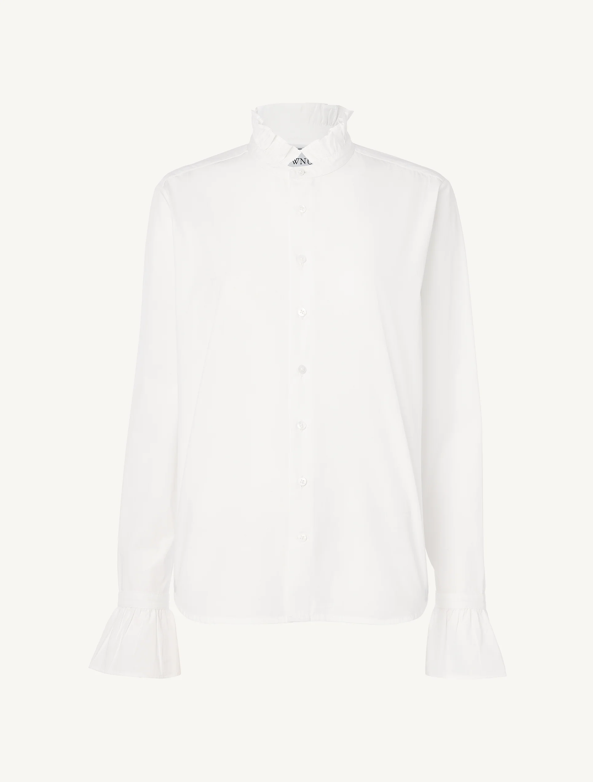 Kew Blouse: Fine Poplin, White - With Nothing Underneath