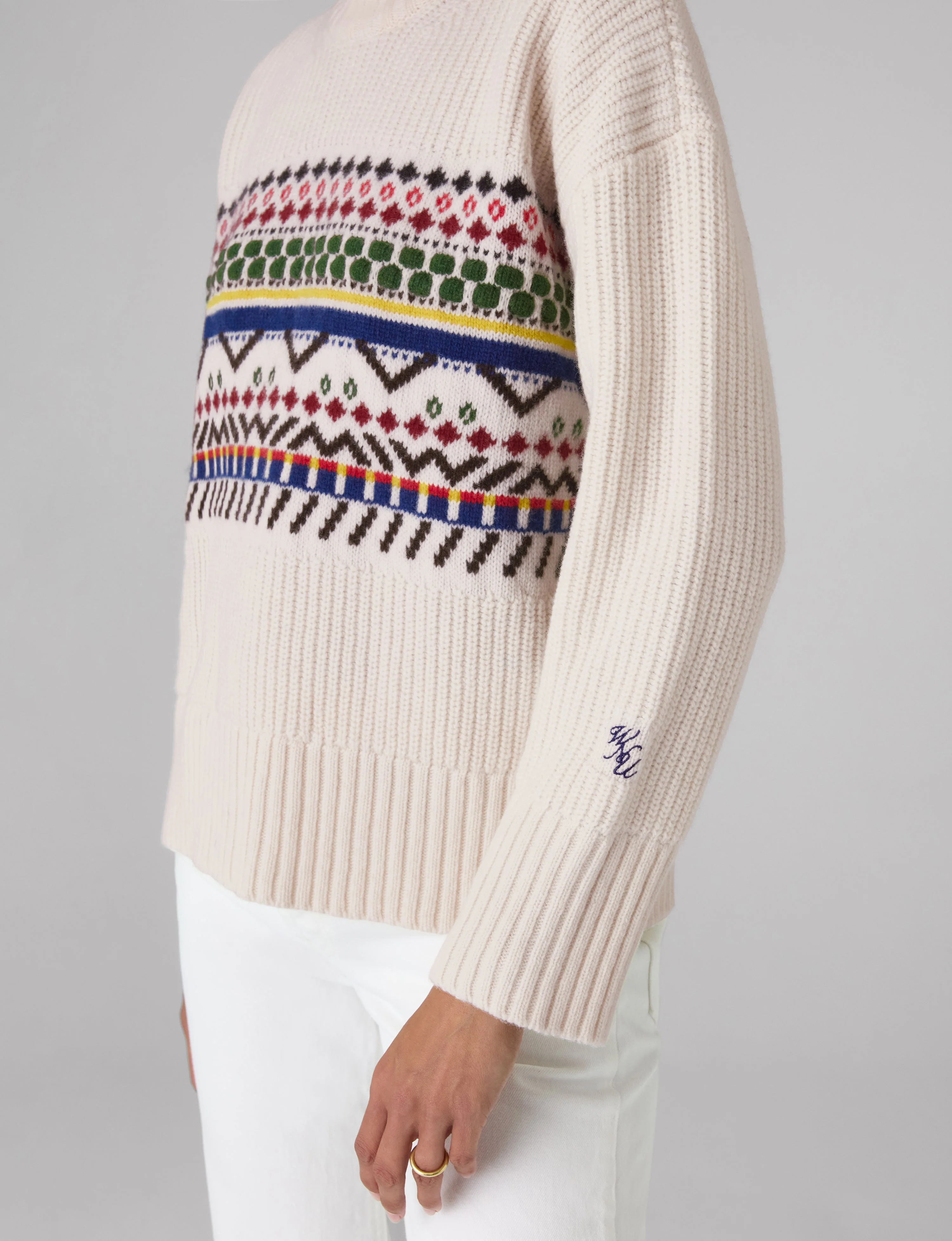Chamonix Jumper: Wool, Multi - With Nothing Underneath