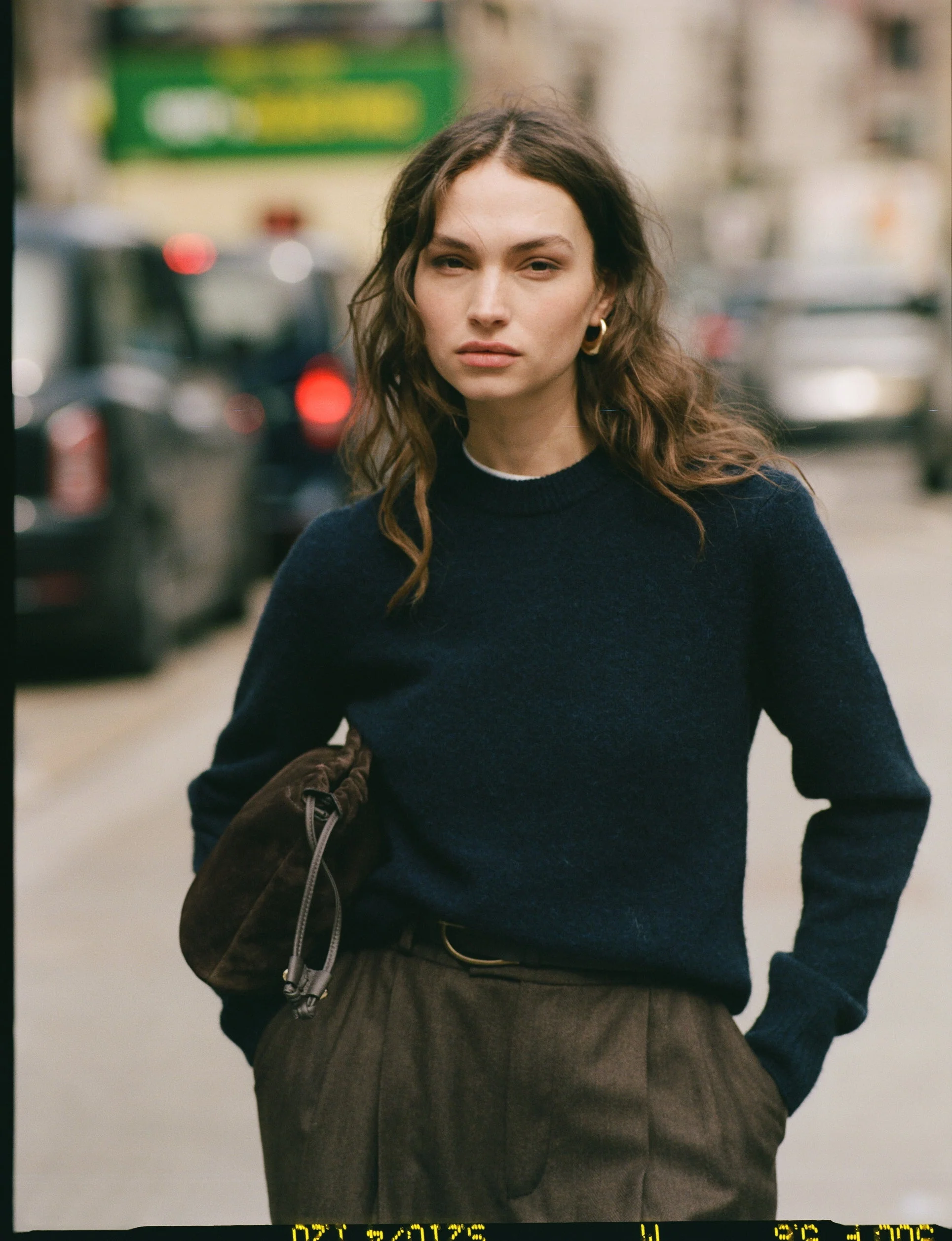 Mull Crew: Yak Wool, Navy Blue - With Nothing Underneath