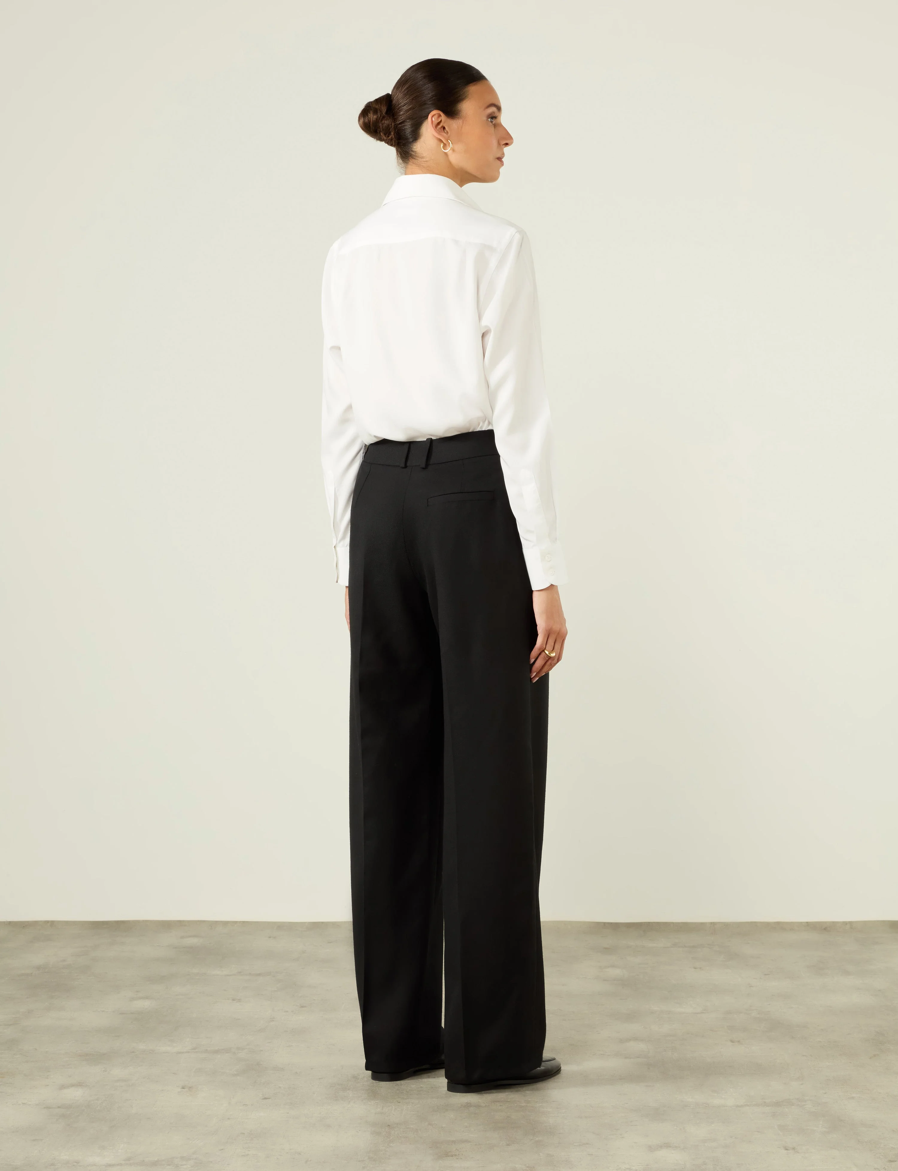 Rampling Trouser: Wool, Black - With Nothing Underneath