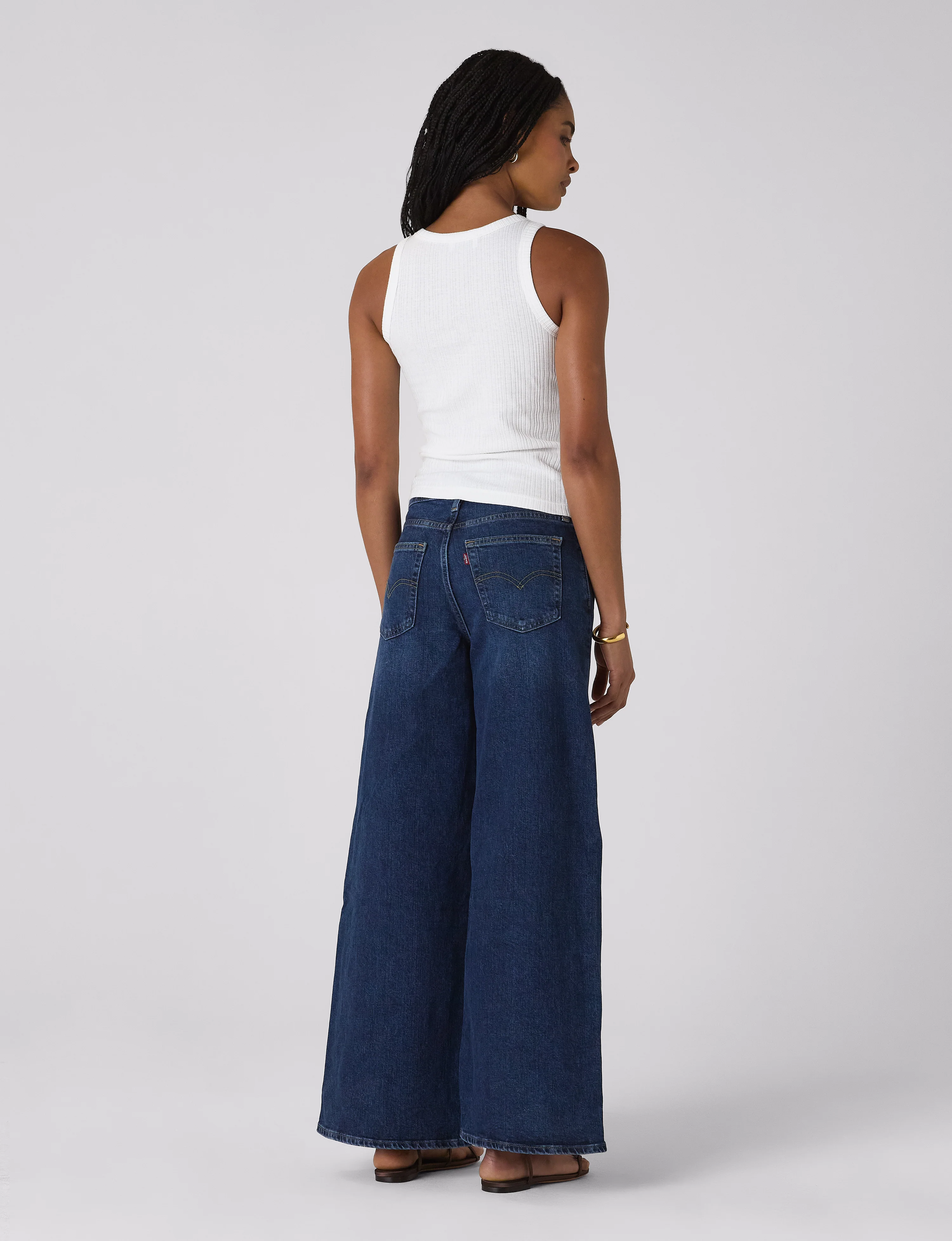 Carnaby Tank: Cotton Textured Rib, Off-White - With Nothing Underneath
