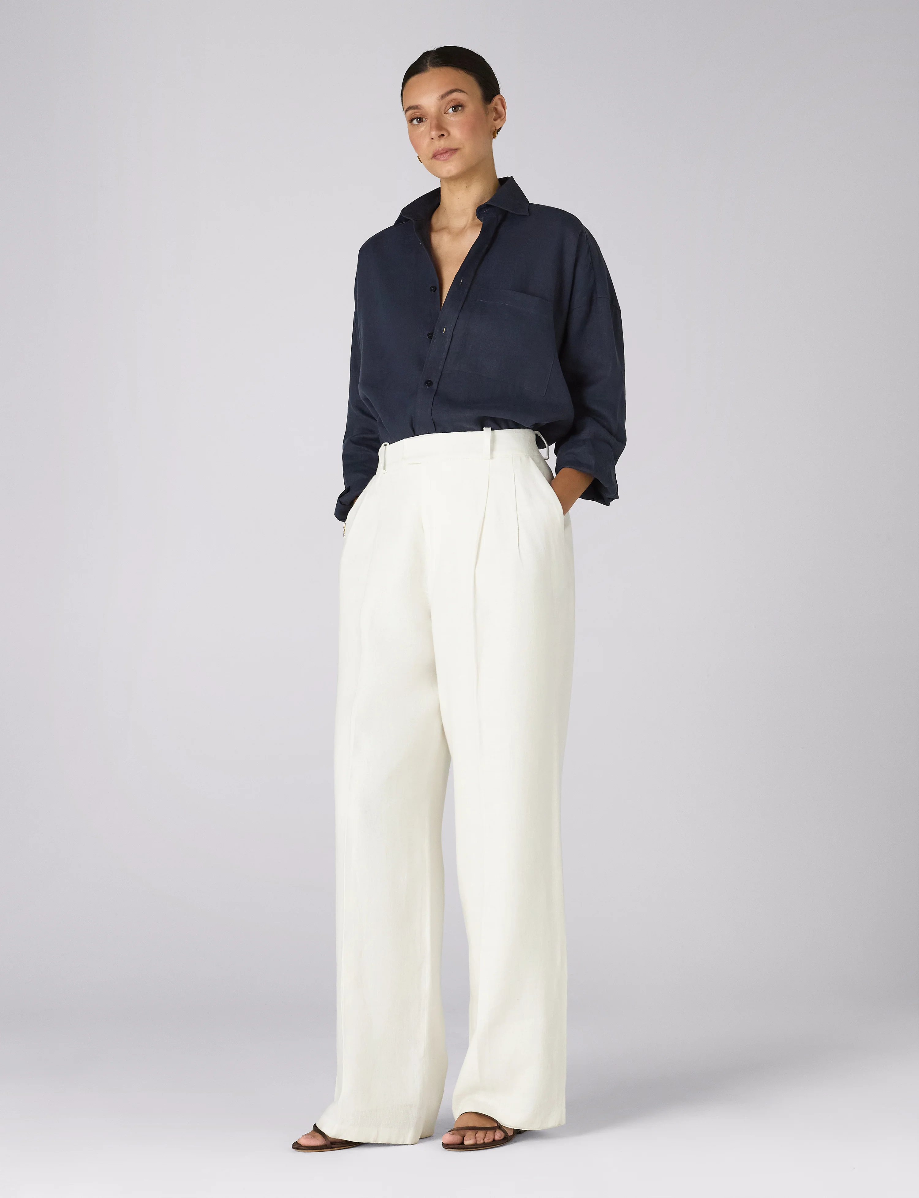 The Weekend: Hemp, Navy Blue - With Nothing Underneath