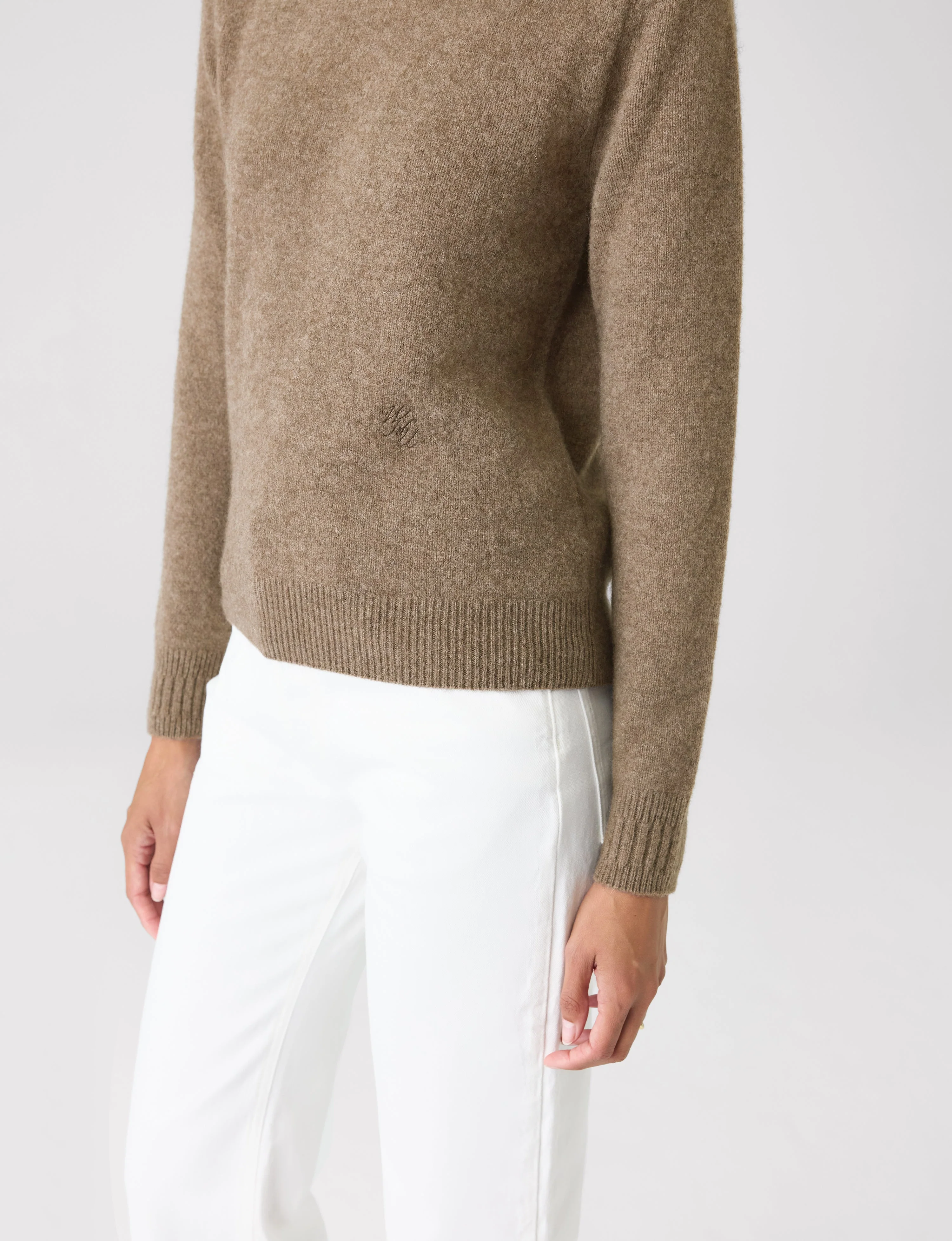 Mull Crew: Yak Wool, Coffee - With Nothing Underneath