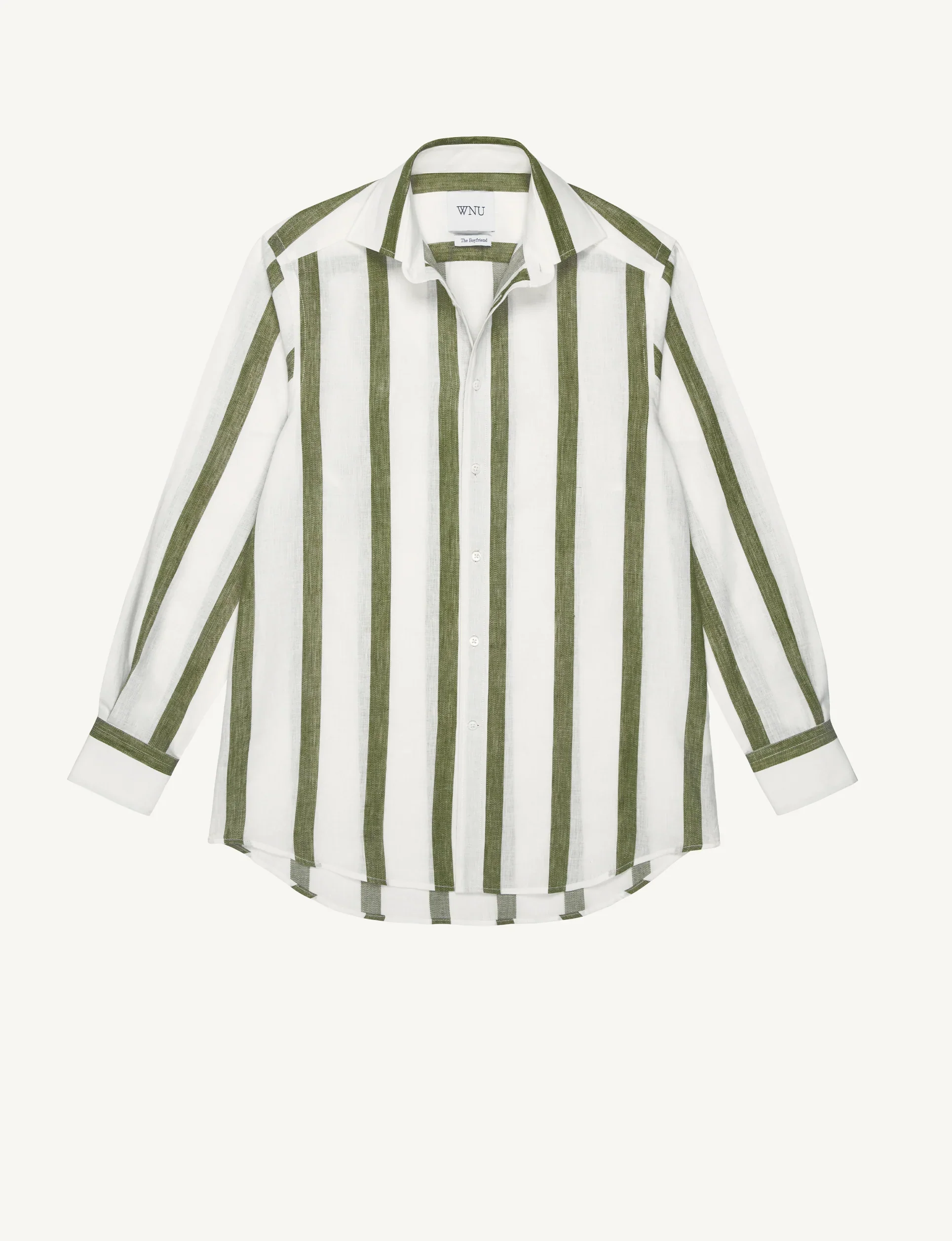 The Boyfriend: Weave, Khaki Stripe - With Nothing Underneath