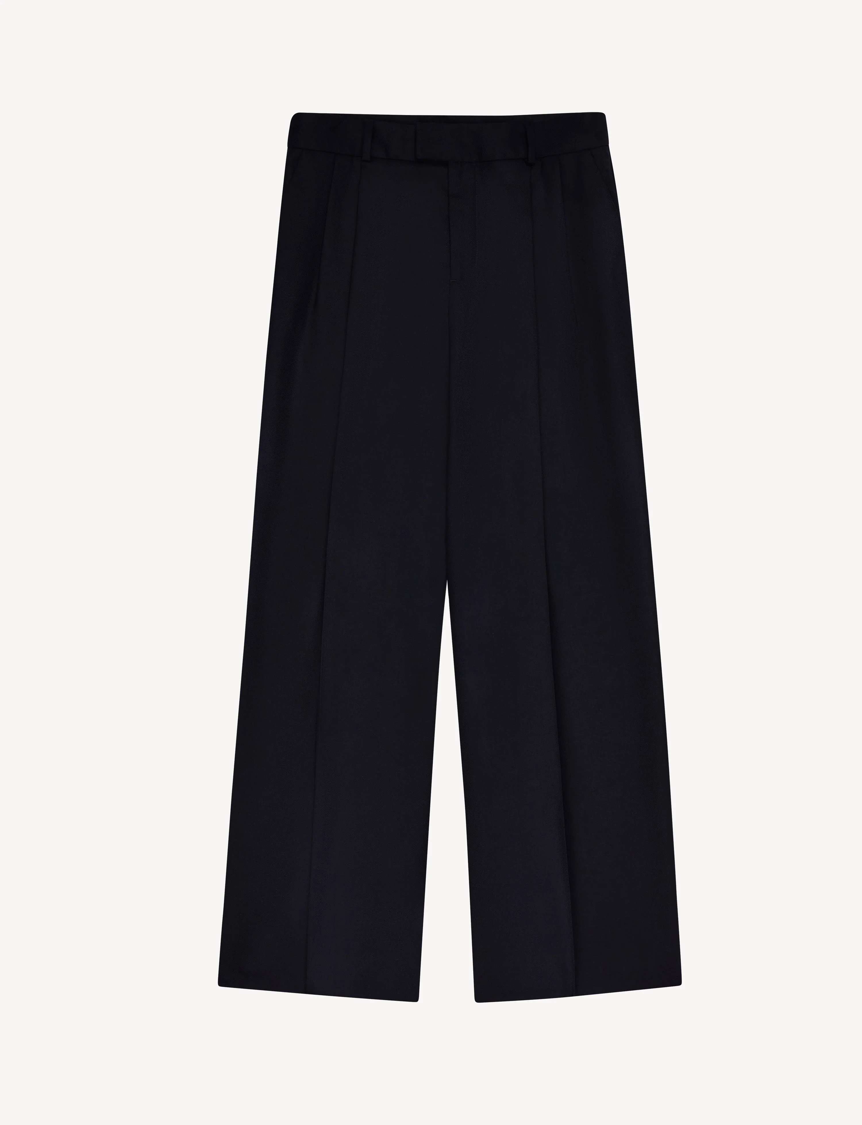 Rampling Trouser: Wool, Navy - With Nothing Underneath