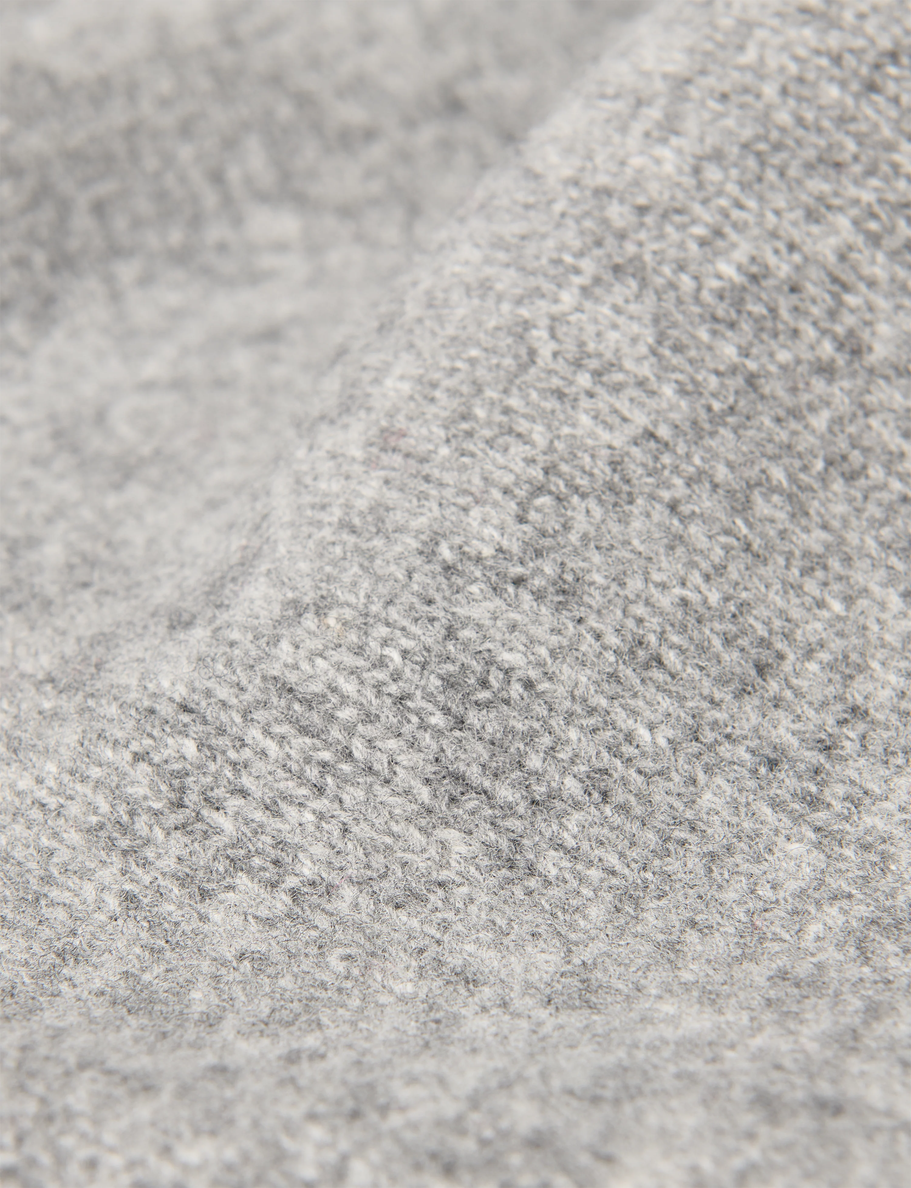 Devon Jumper: Wool, Mid Grey Melange - With Nothing Underneath