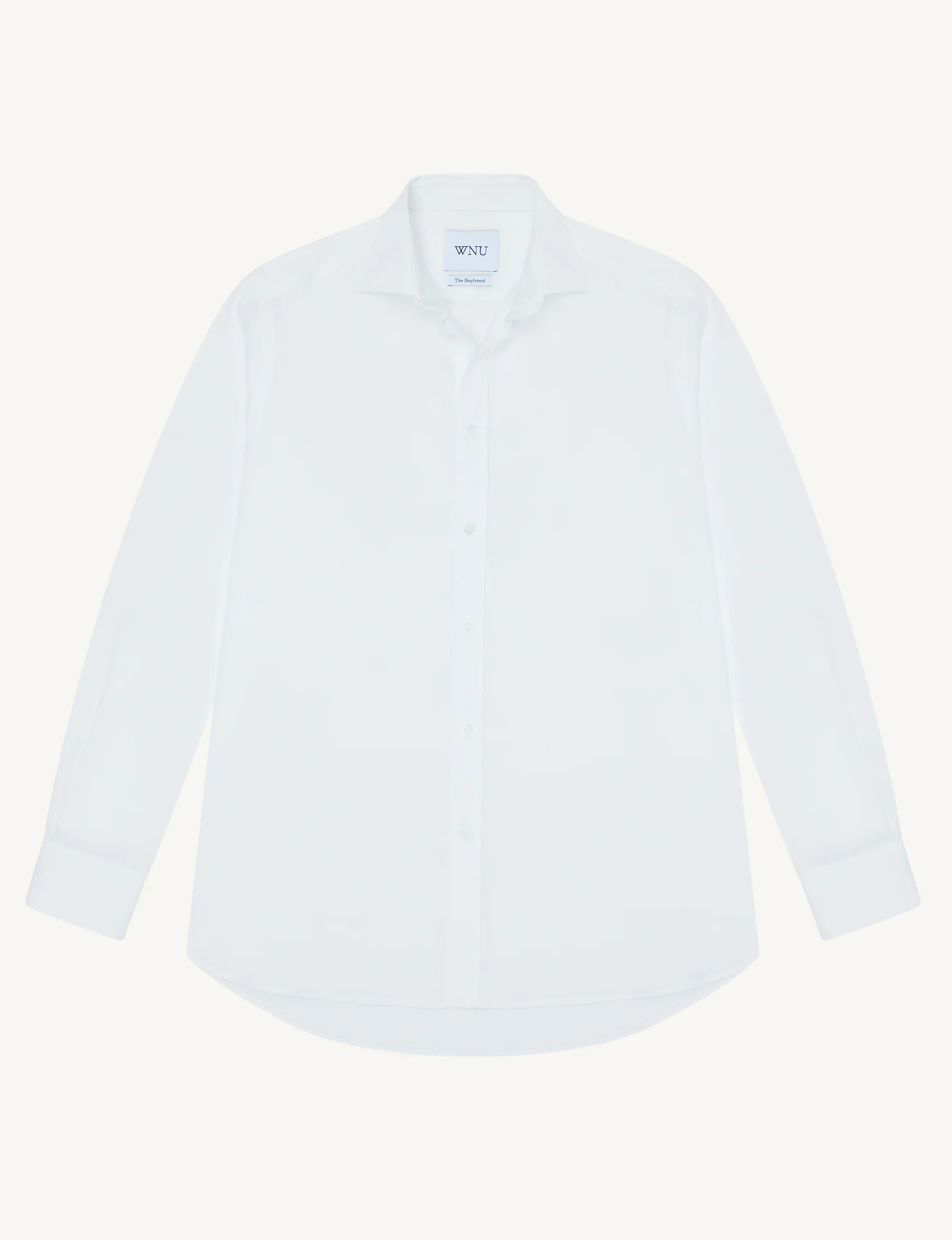 The Boyfriend: TENCEL™ Lyocell, Off-White - With Nothing Underneath