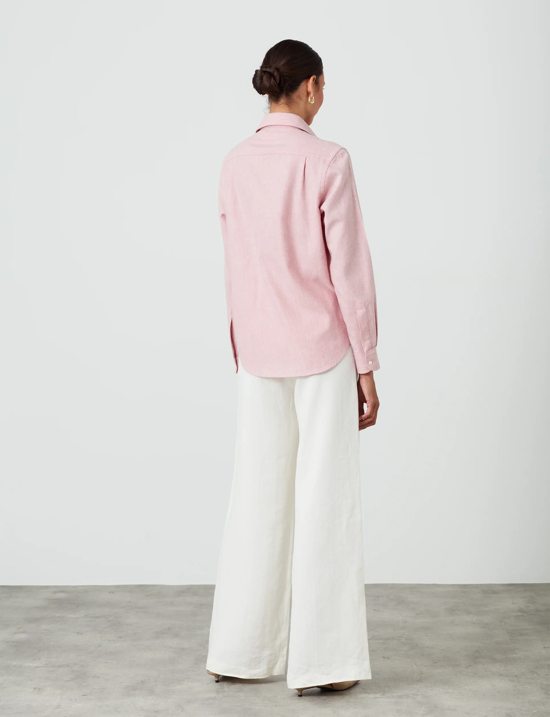 The Classic: Fine Brushed, Dusty Pink - With Nothing Underneath