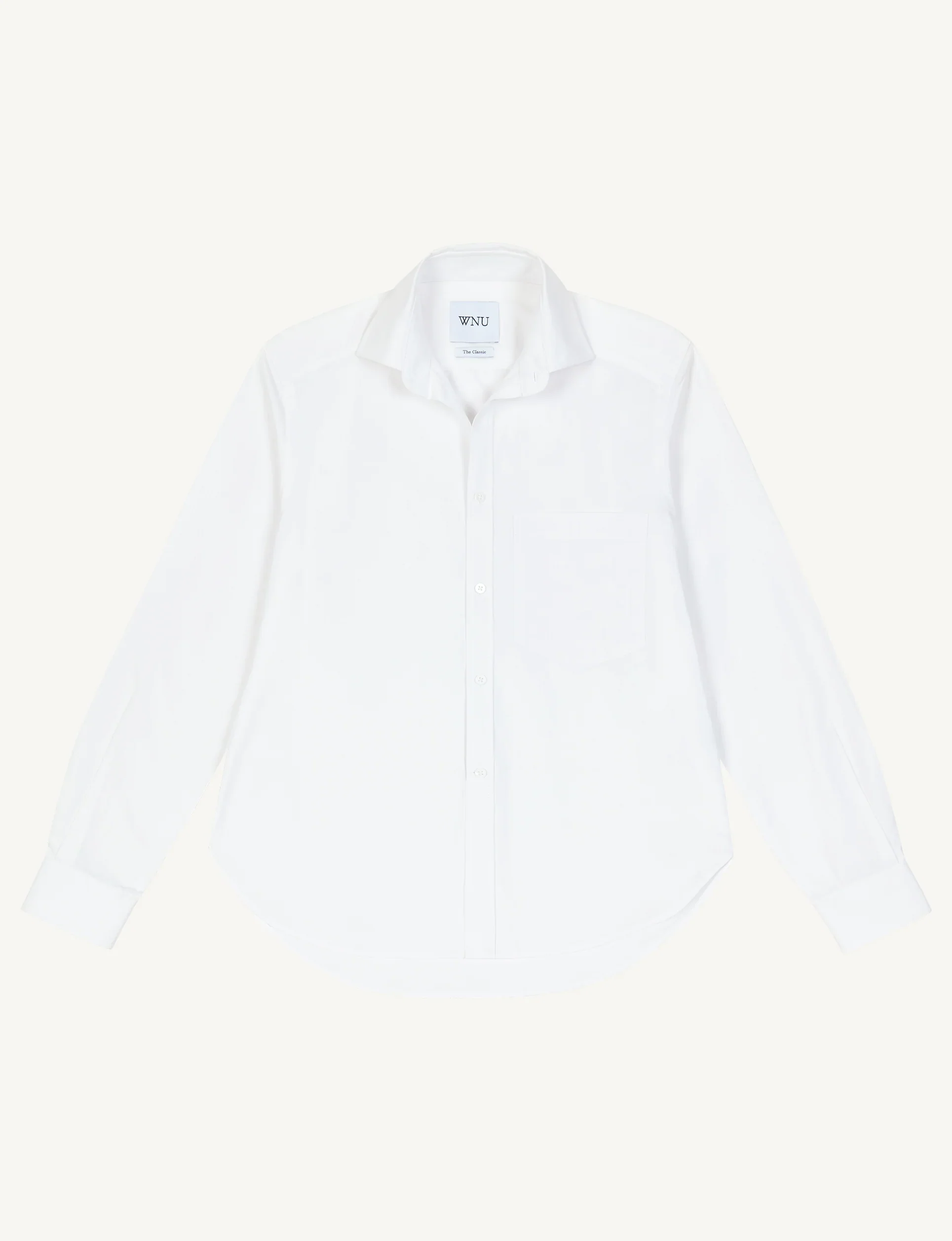 The Classic: Fine Poplin, White - With Nothing Underneath