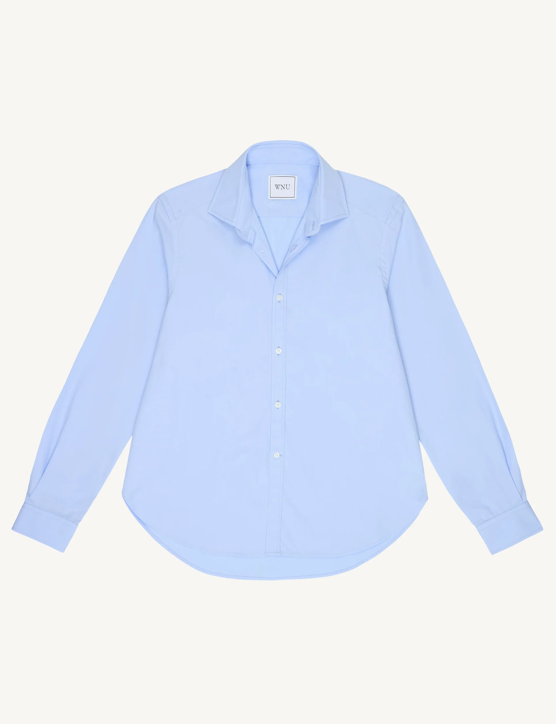 The Classic: Fine Poplin, Sky Blue - With Nothing Underneath