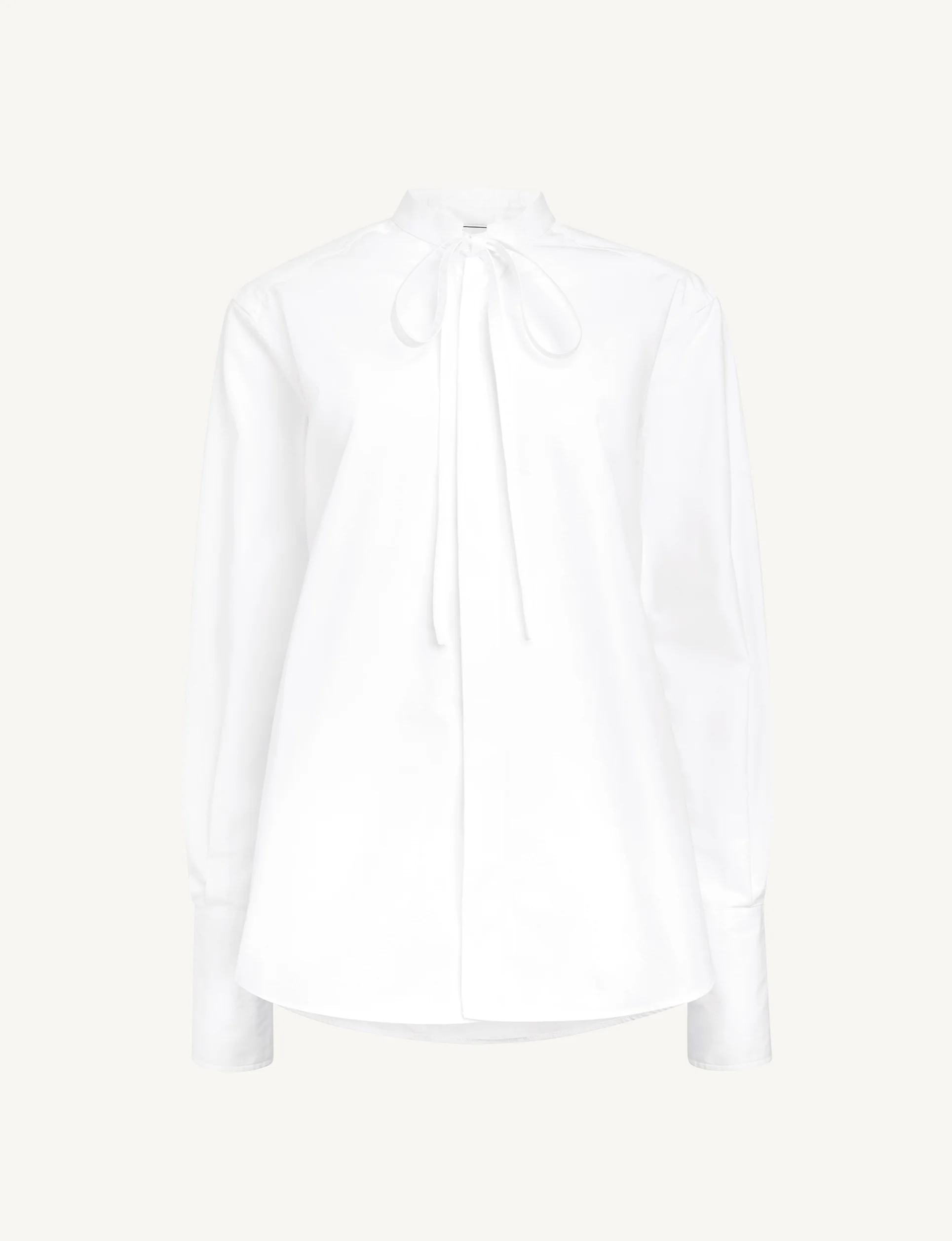 The Boyfriend Bow Tie: Fine Poplin, White - With Nothing Underneath
