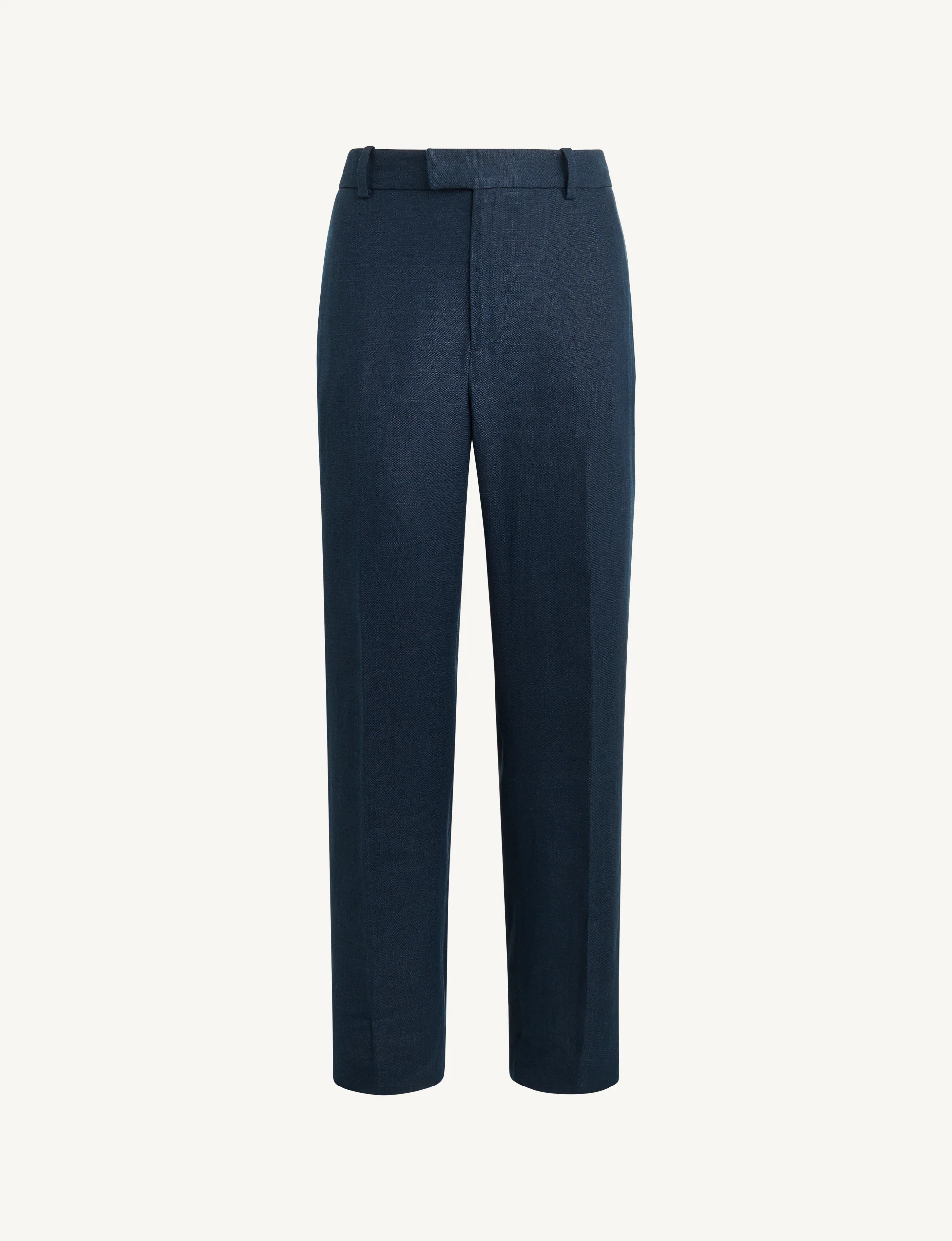 Regent Cigarette Trouser: Linen, Navy Blue - With Nothing Underneath