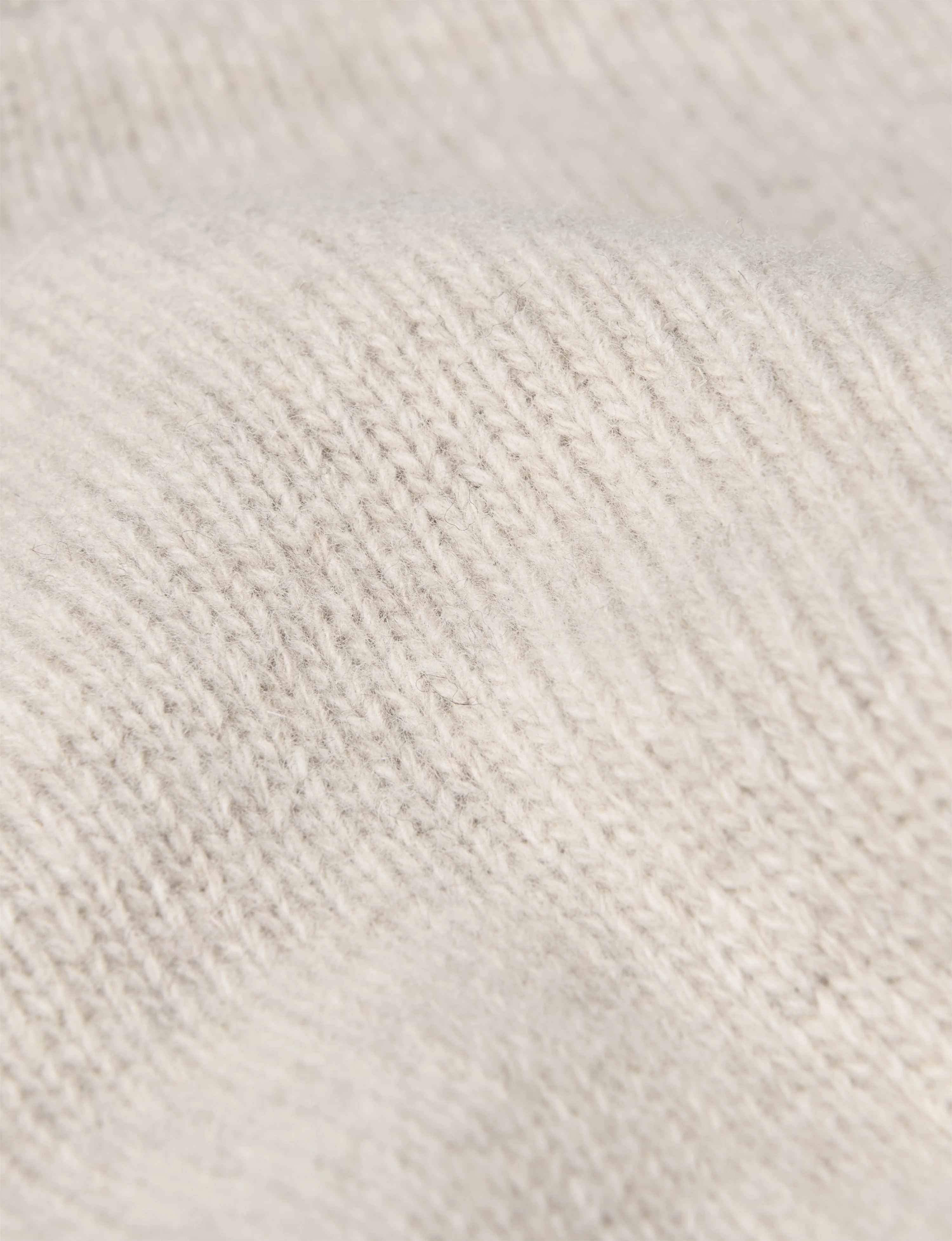Devon Jumper: Wool, Oatmeal - With Nothing Underneath