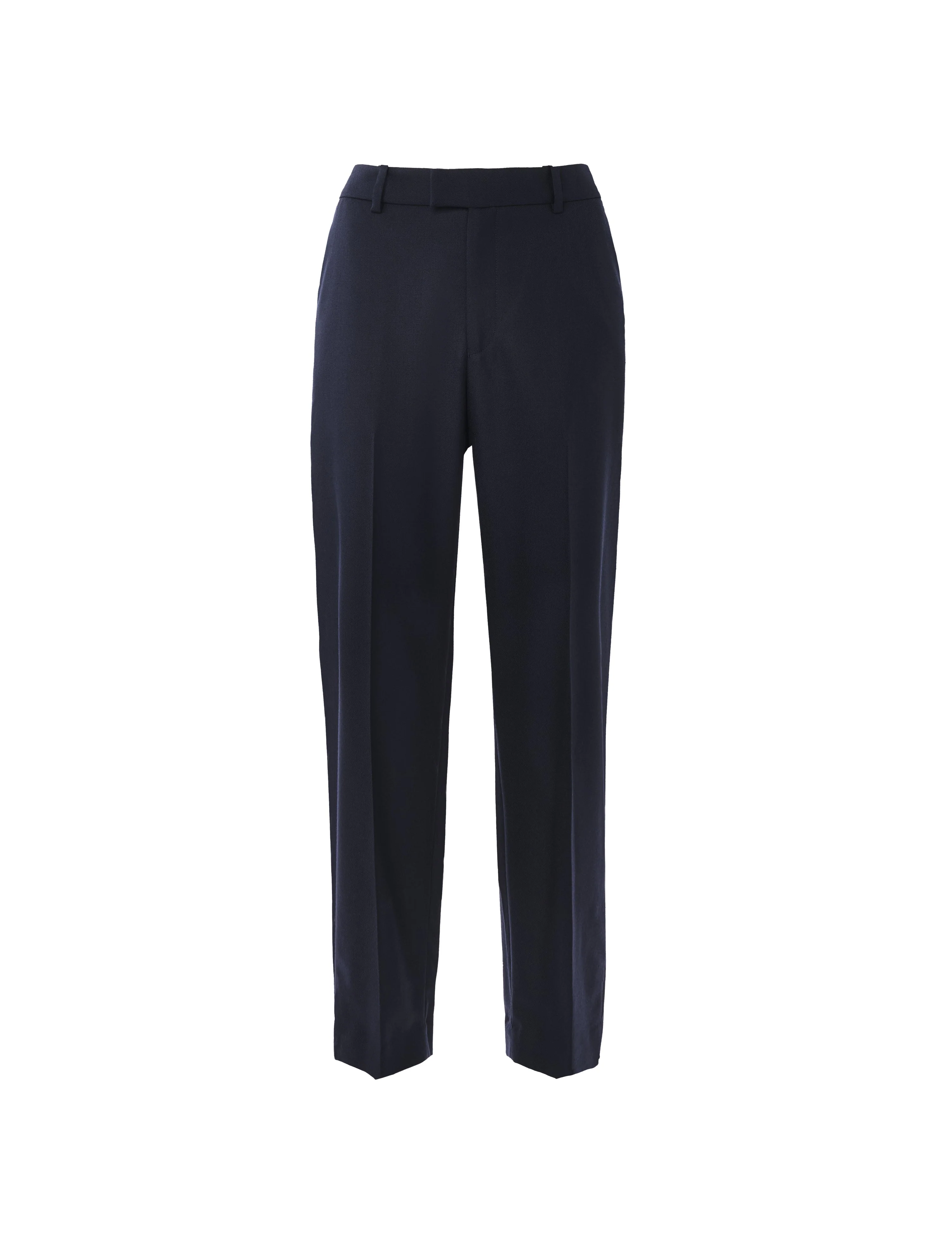 Regent Cigarette Trouser: Wool, Navy - With Nothing Underneath