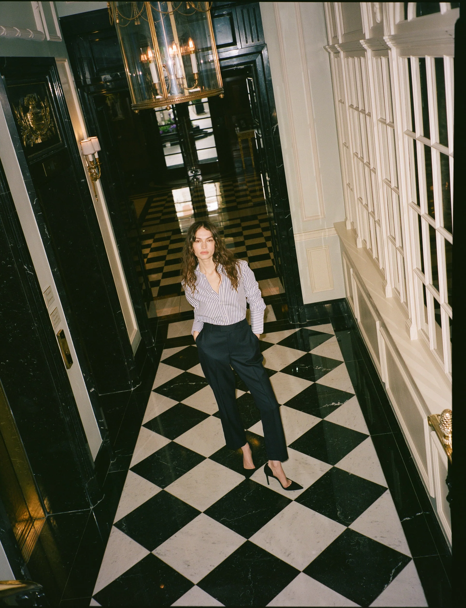 Regent Cigarette Trouser: Wool, Navy - With Nothing Underneath