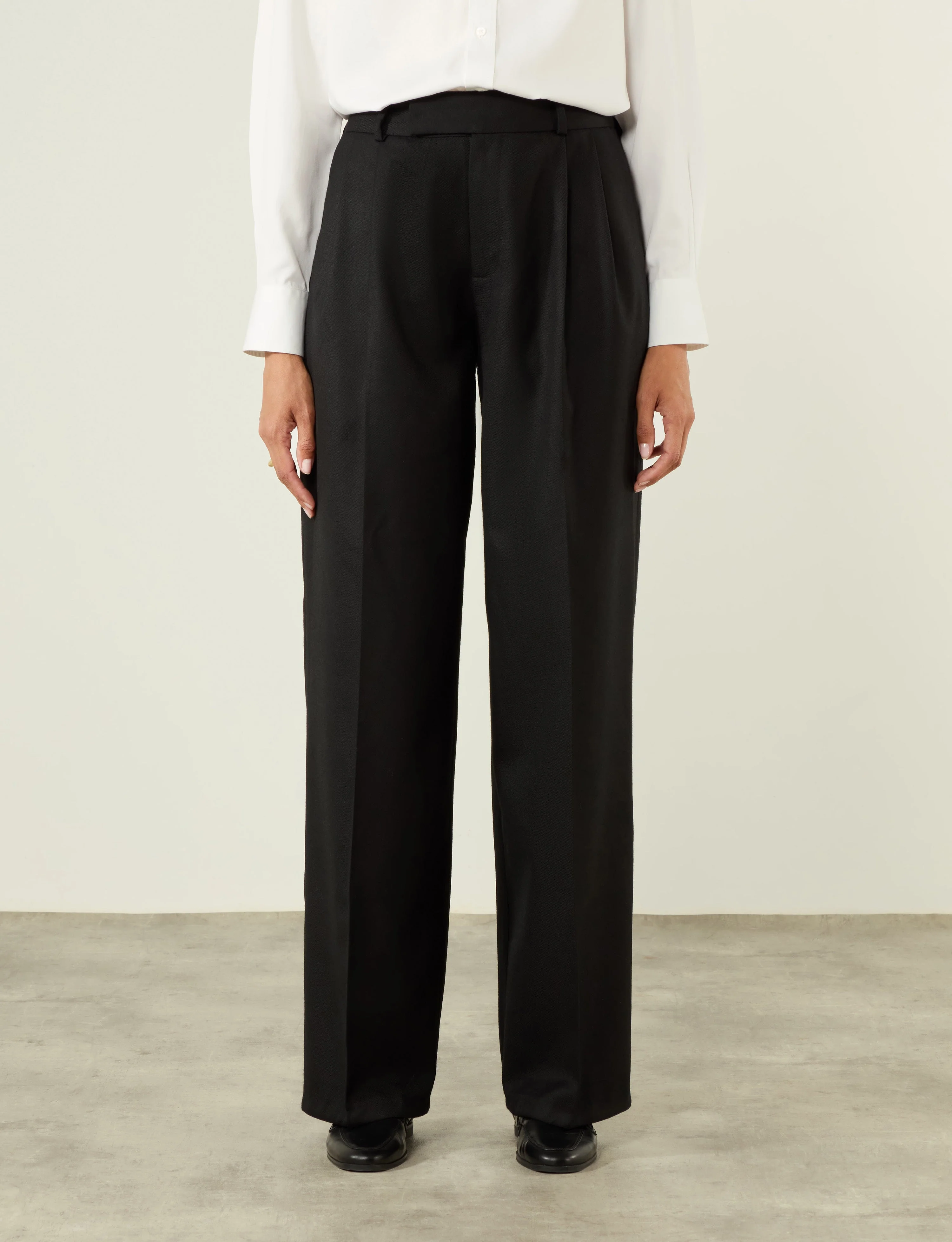 Rampling Trouser: Wool, Black - With Nothing Underneath