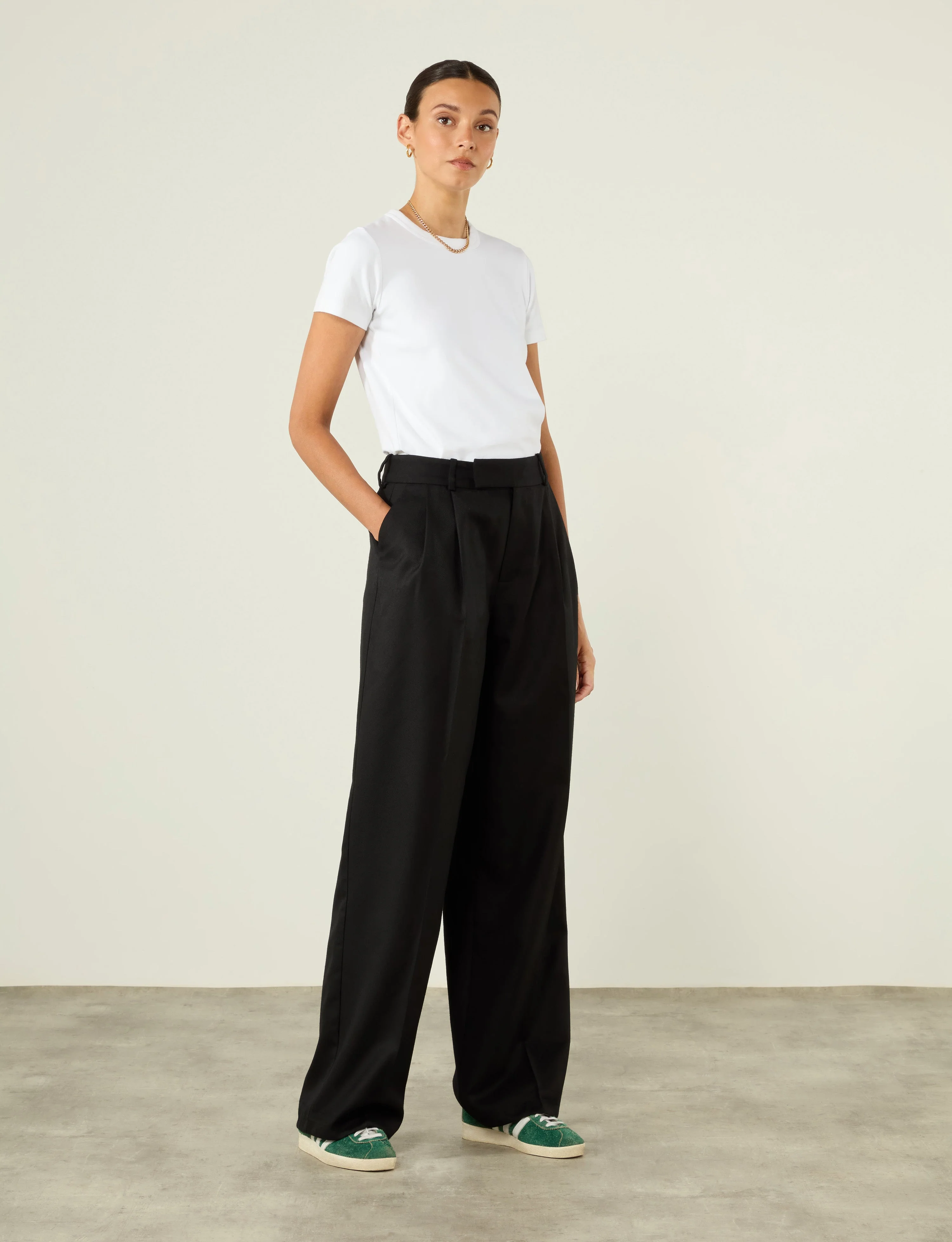 Rampling Trouser: Wool, Black - With Nothing Underneath