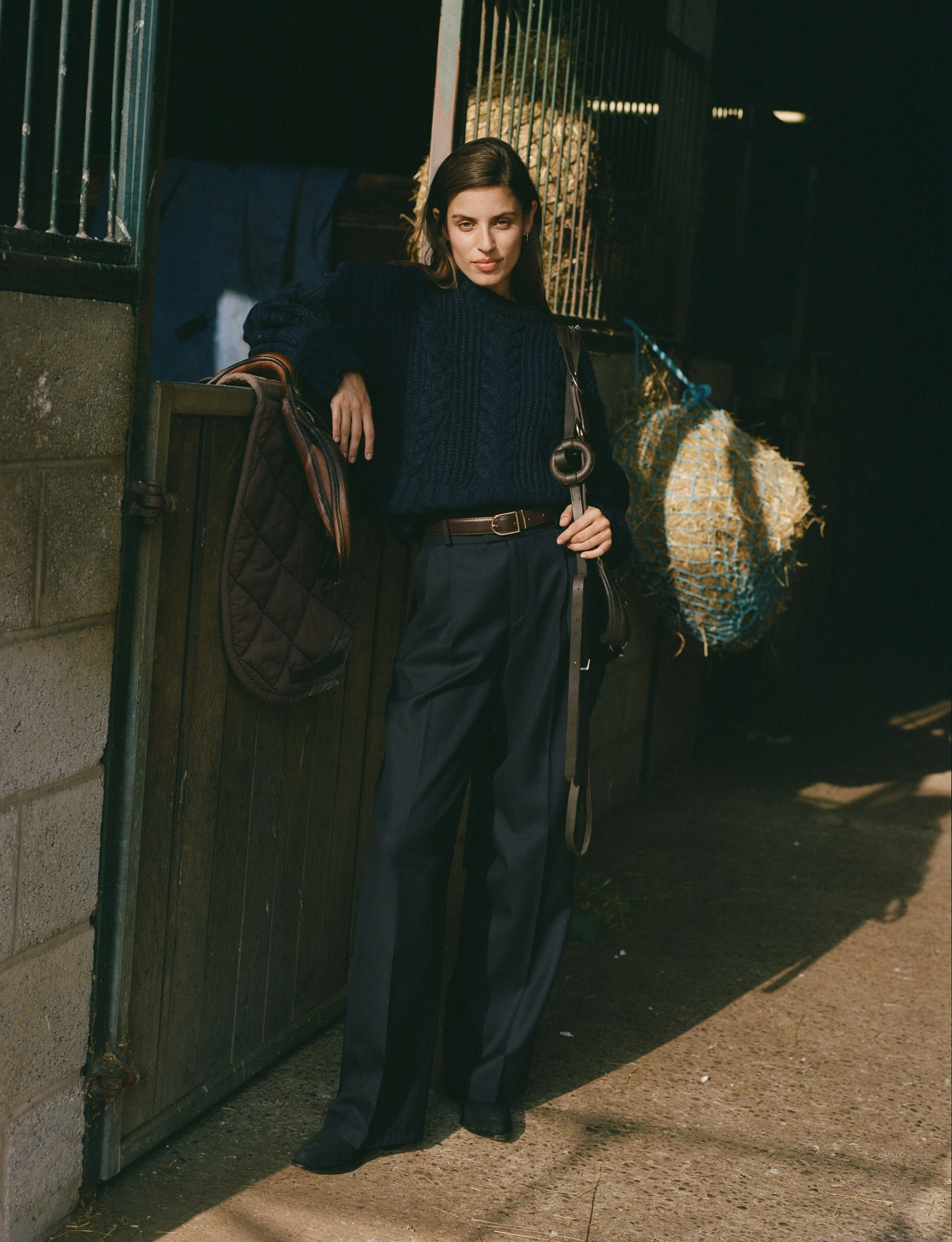 Rampling Trouser: Wool, Navy - With Nothing Underneath