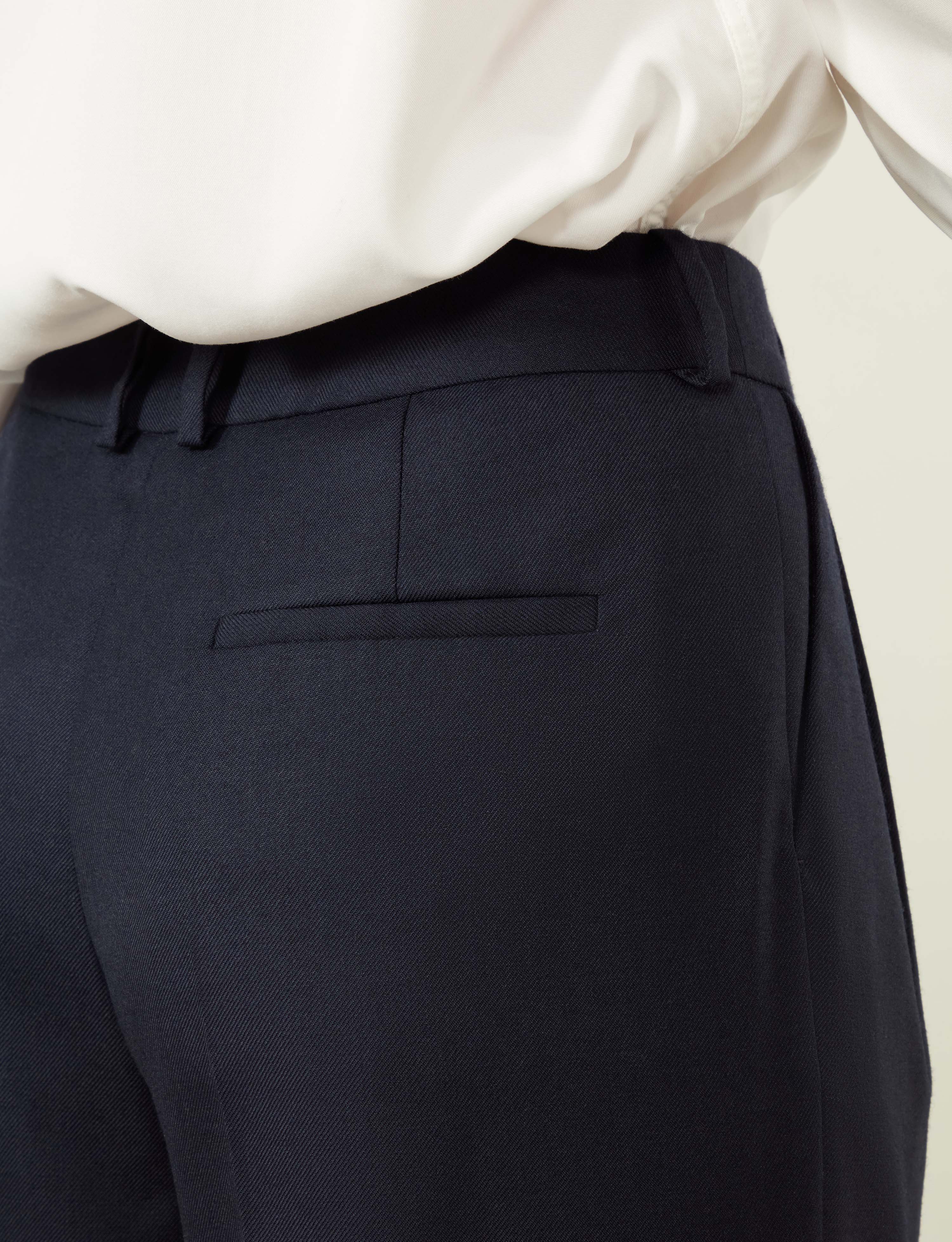 Rampling Trouser: Wool, Navy - With Nothing Underneath