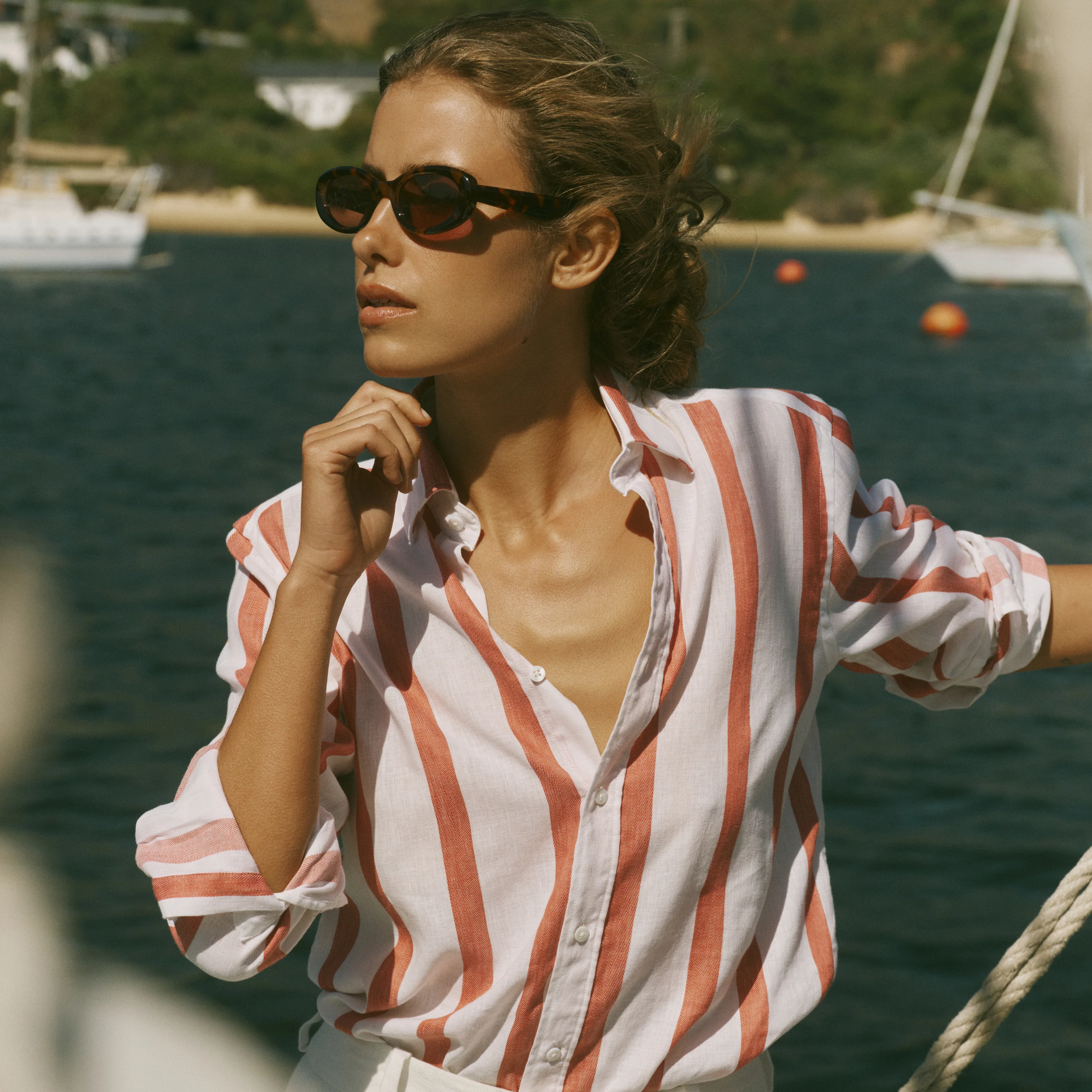 The Boyfriend: Weave, Strawberry Stripe - With Nothing Underneath