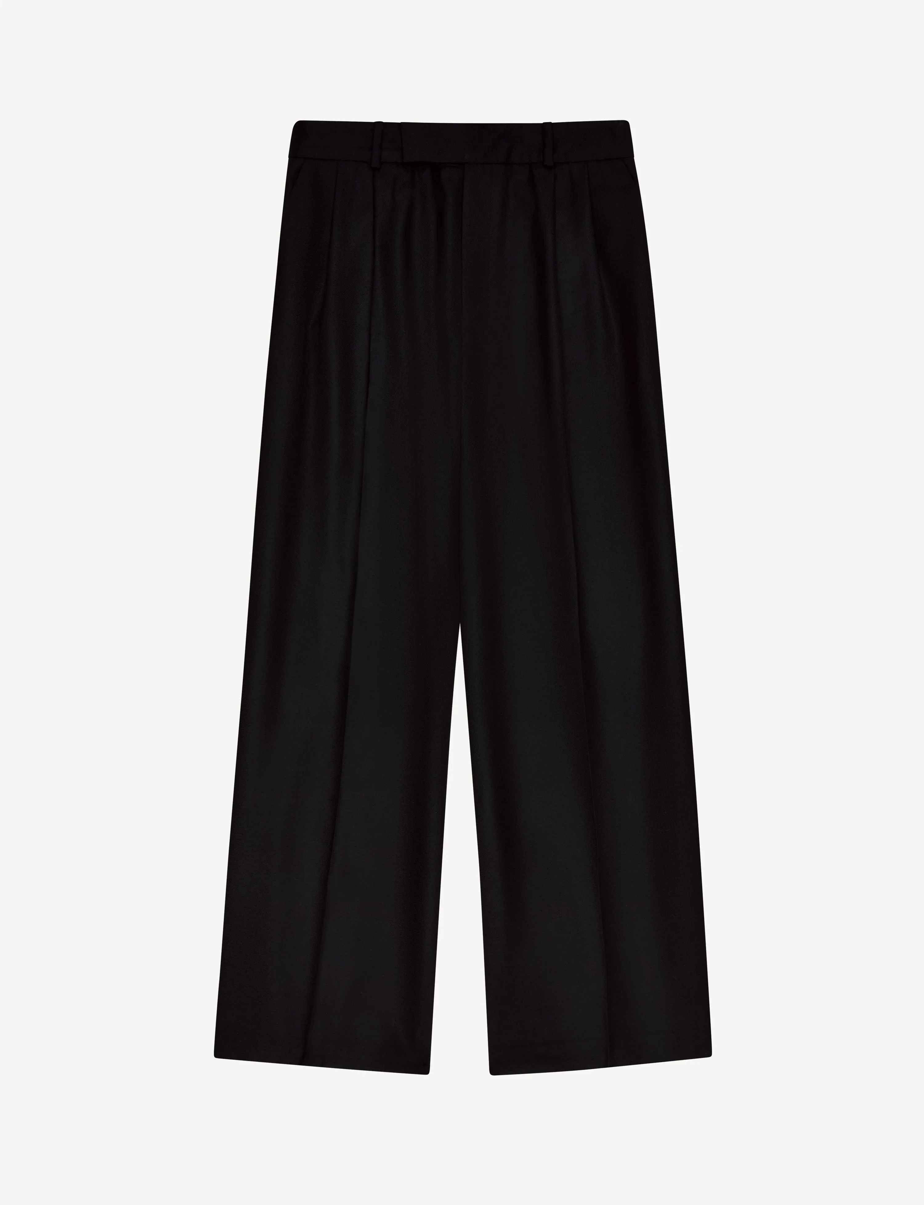 Rampling Trouser: Wool, Black - With Nothing Underneath