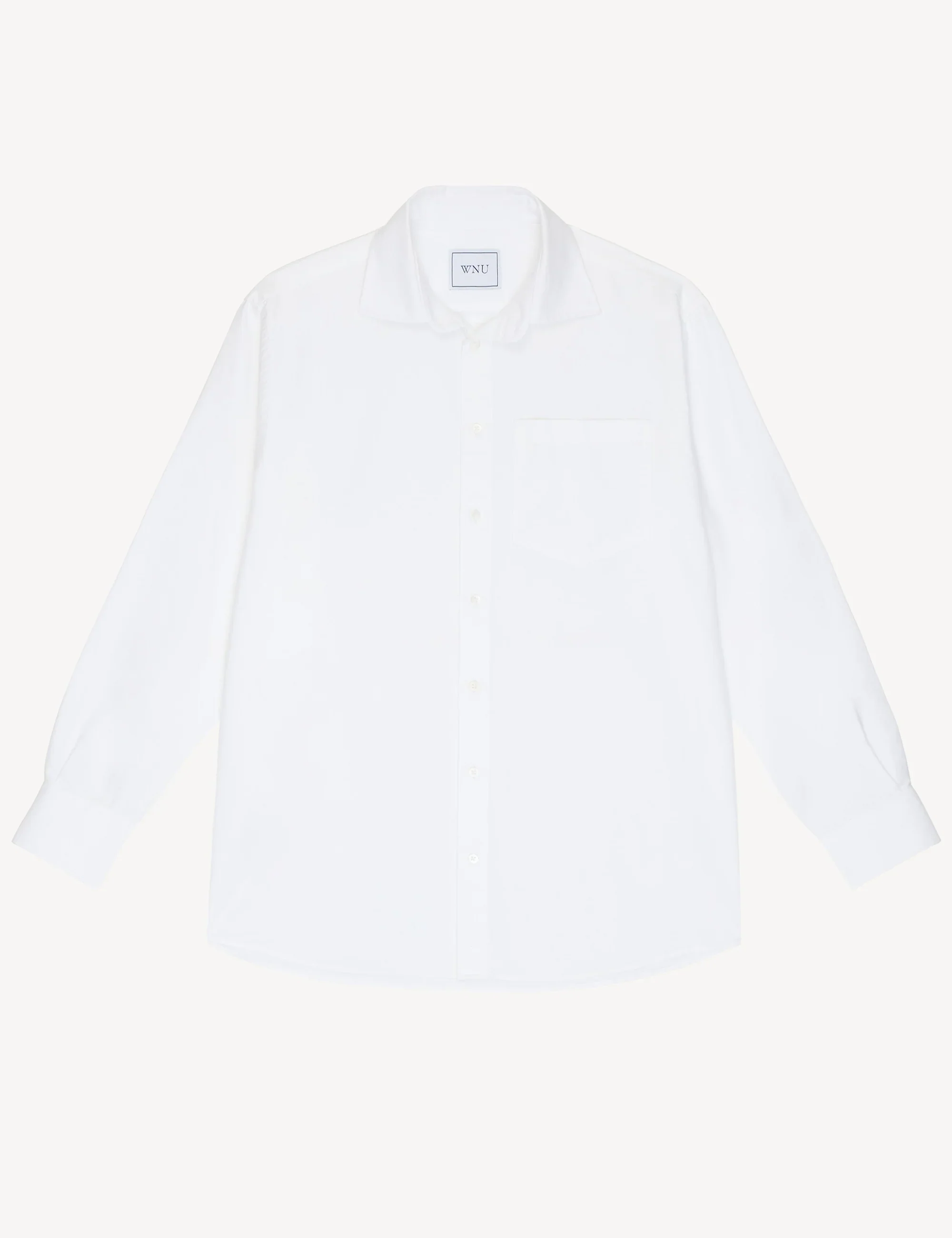 The Oversized: Oxford, White - With Nothing Underneath