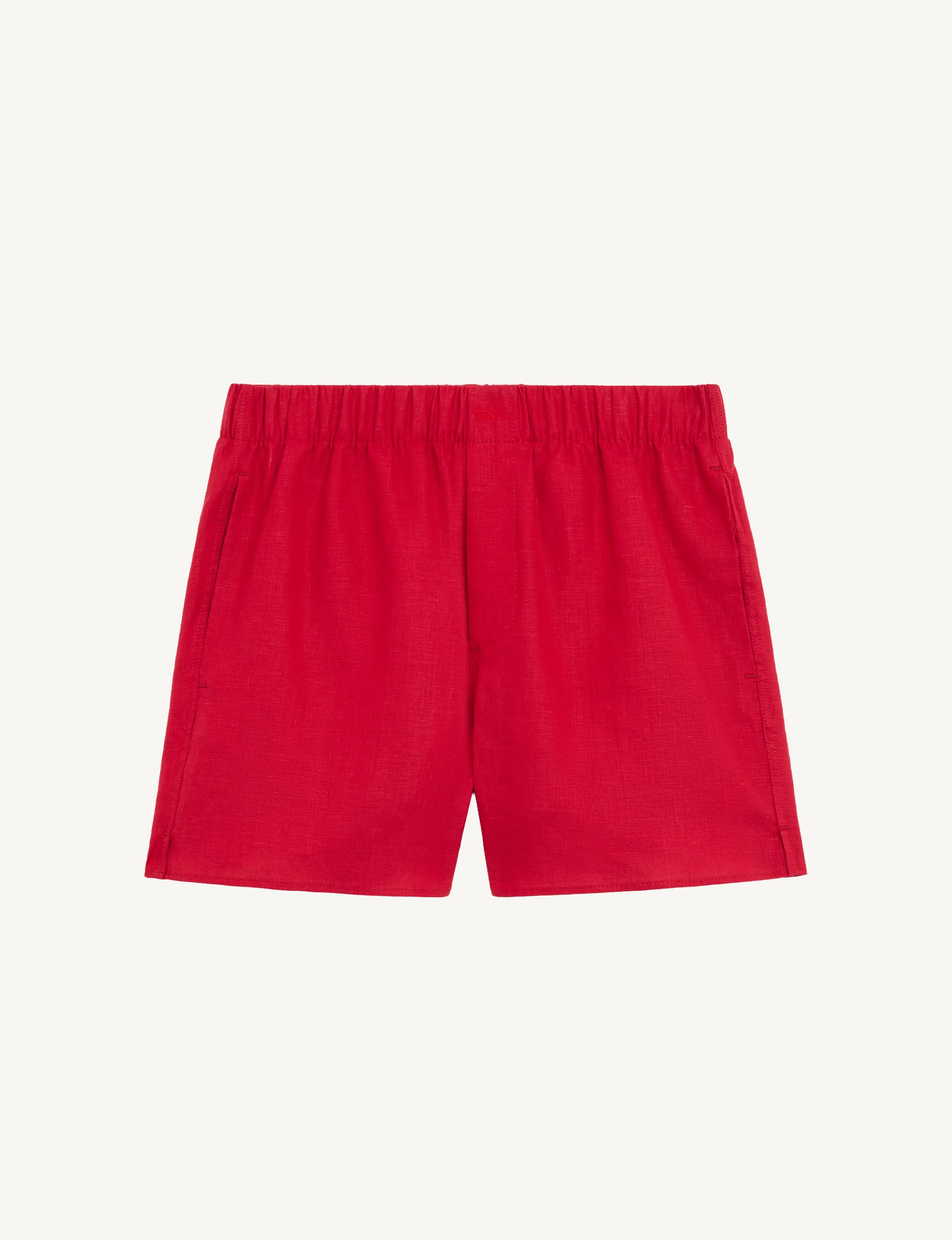 The Boxer: Hemp, Red - With Nothing Underneath