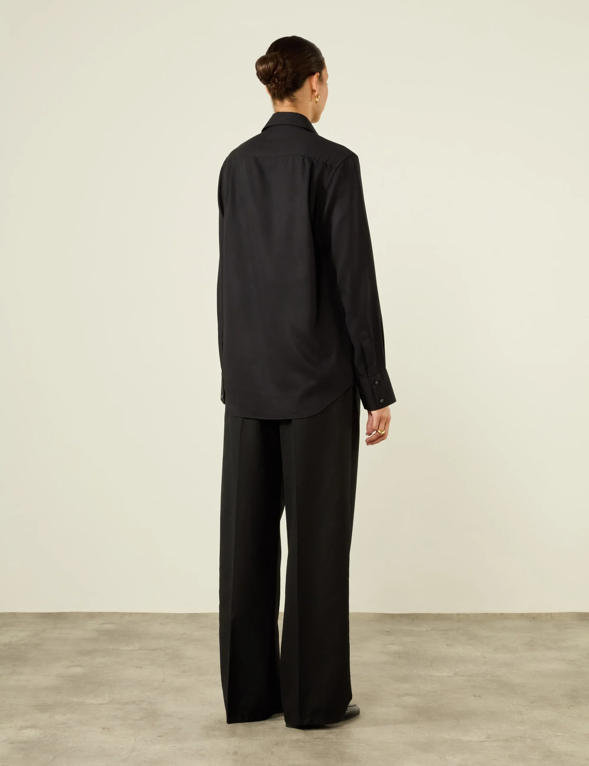 The Dress Shirt: TENCEL™ Lyocell, Black - With Nothing Underneath