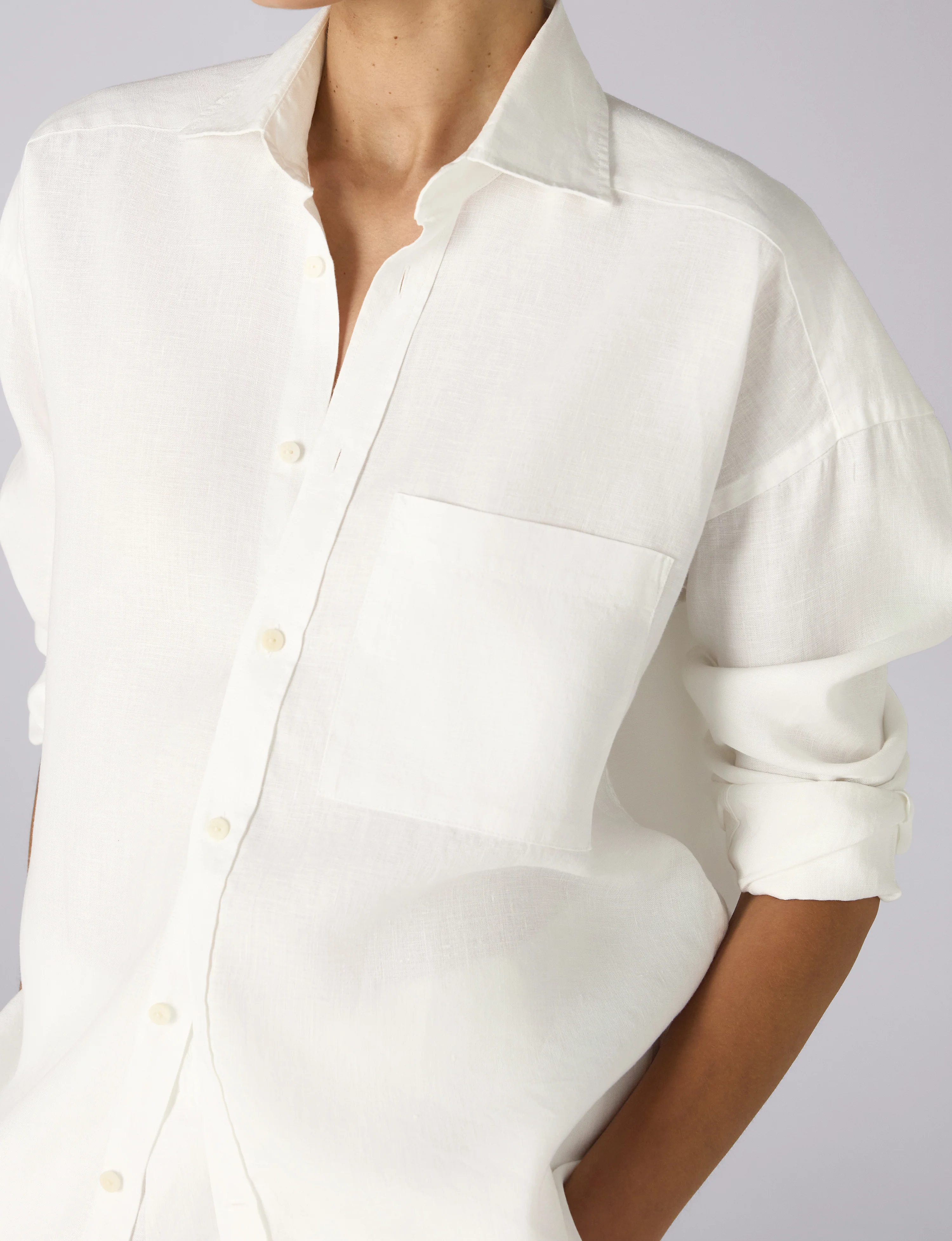 The Weekend: Hemp, White - With Nothing Underneath