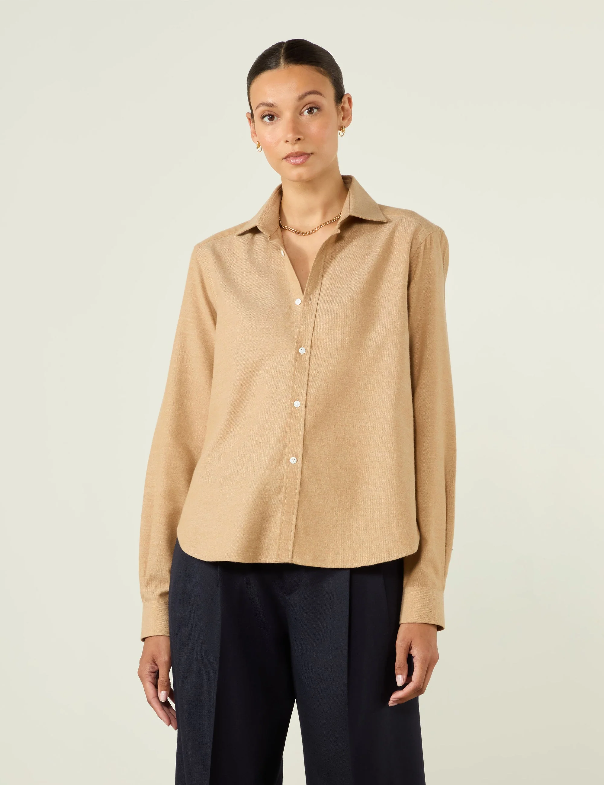 The Classic: Fine Brushed, Caramel - With Nothing Underneath