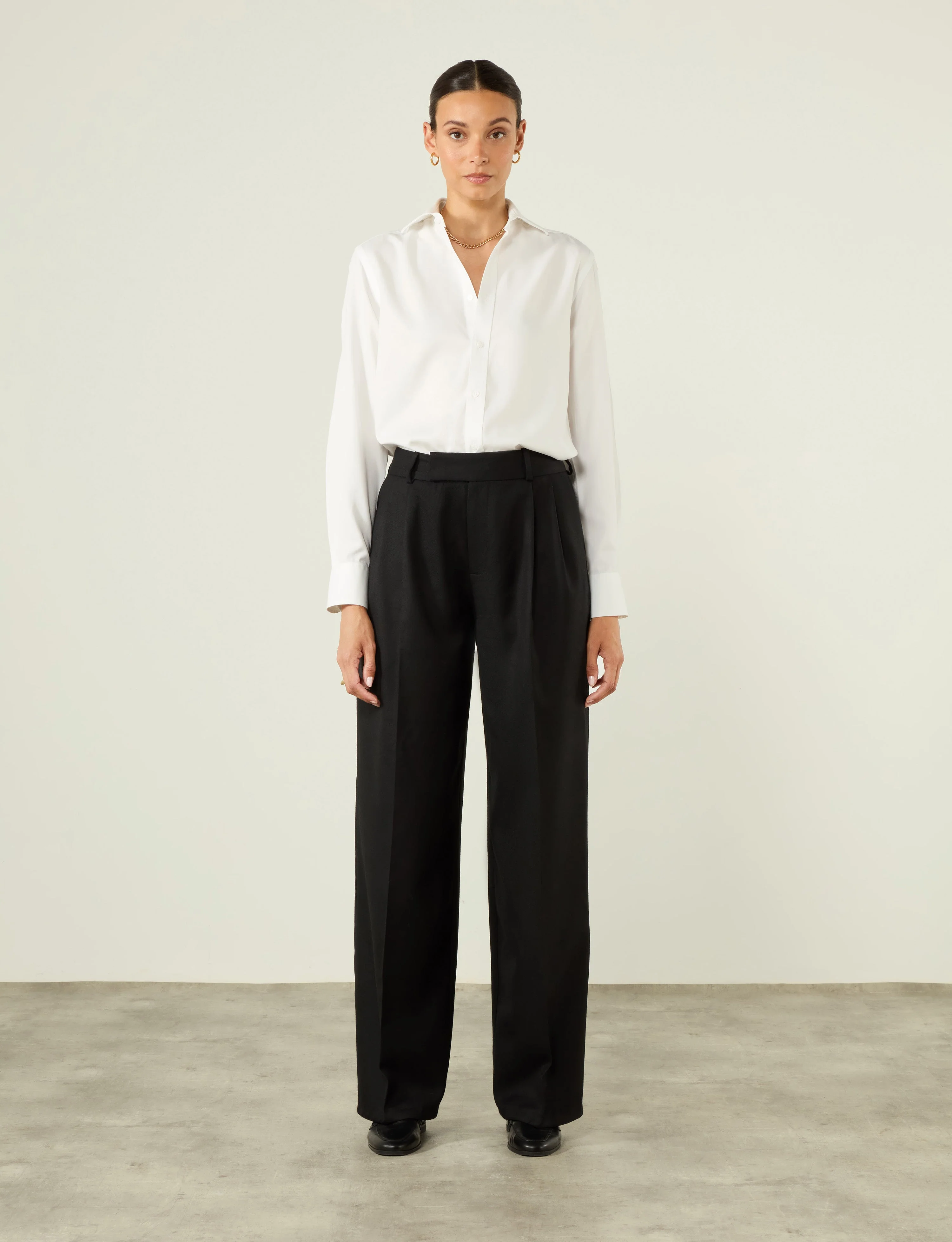 Rampling Trouser: Wool, Black - With Nothing Underneath
