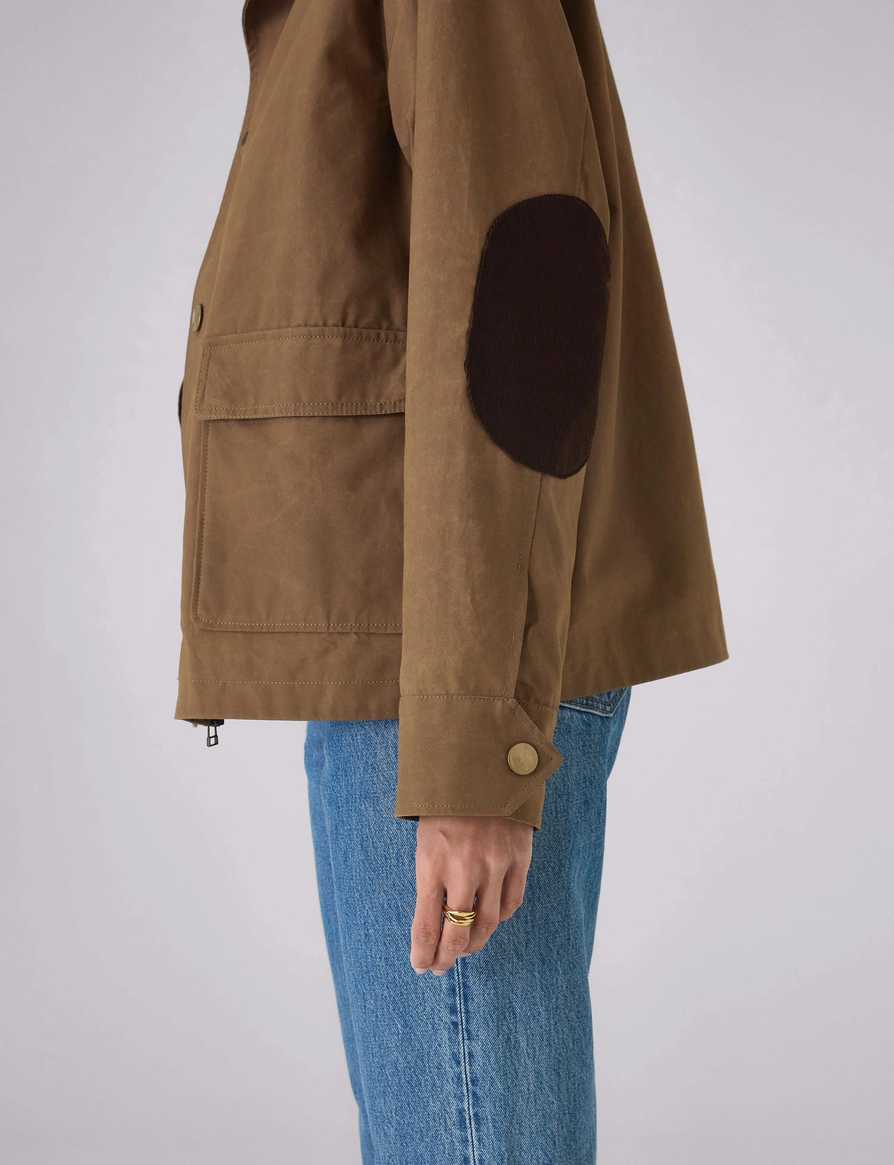Kent Jacket: Waxed Cotton, Chocolate - With Nothing Underneath