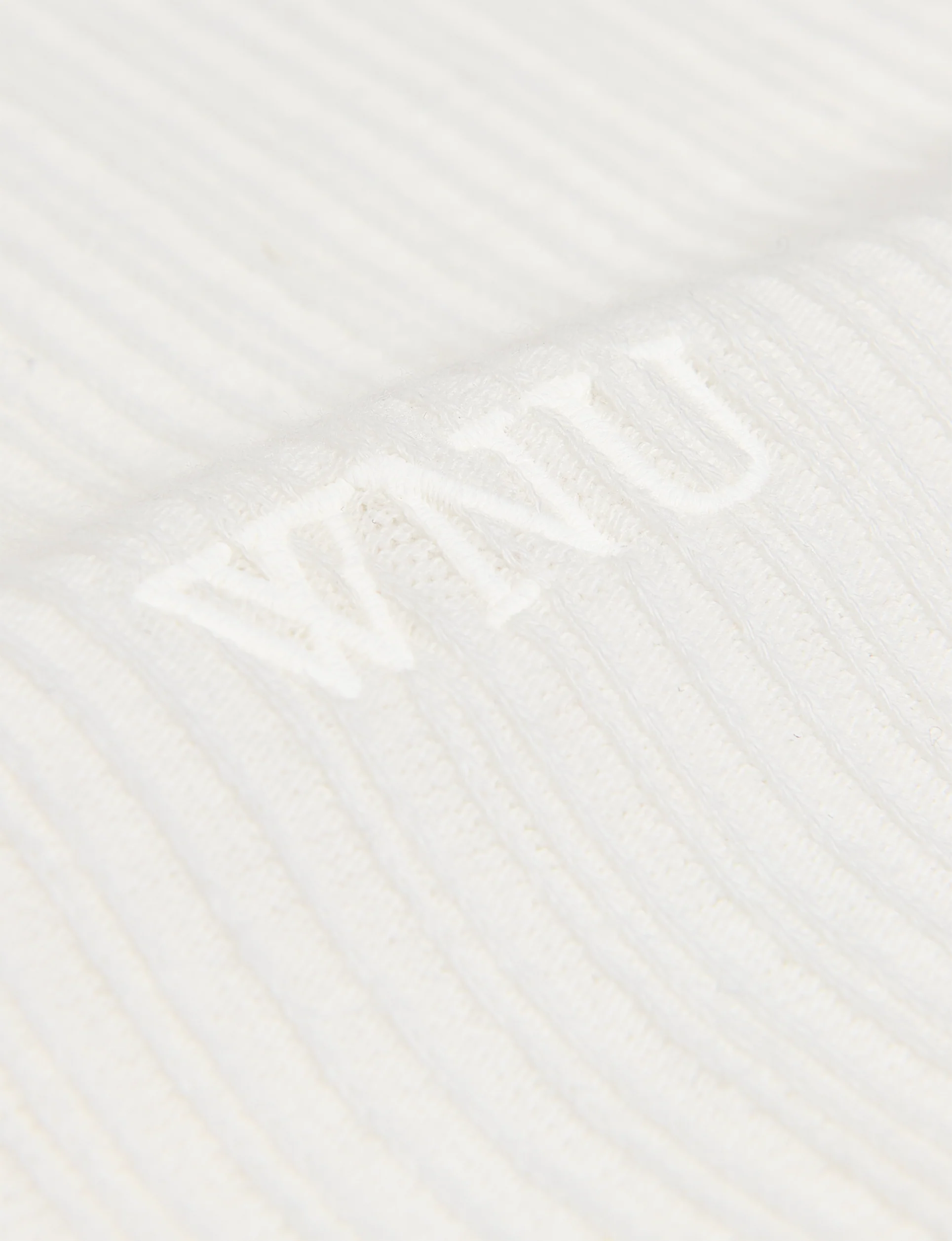 Carnaby Tank: Cotton Textured Rib, Off-White - With Nothing Underneath