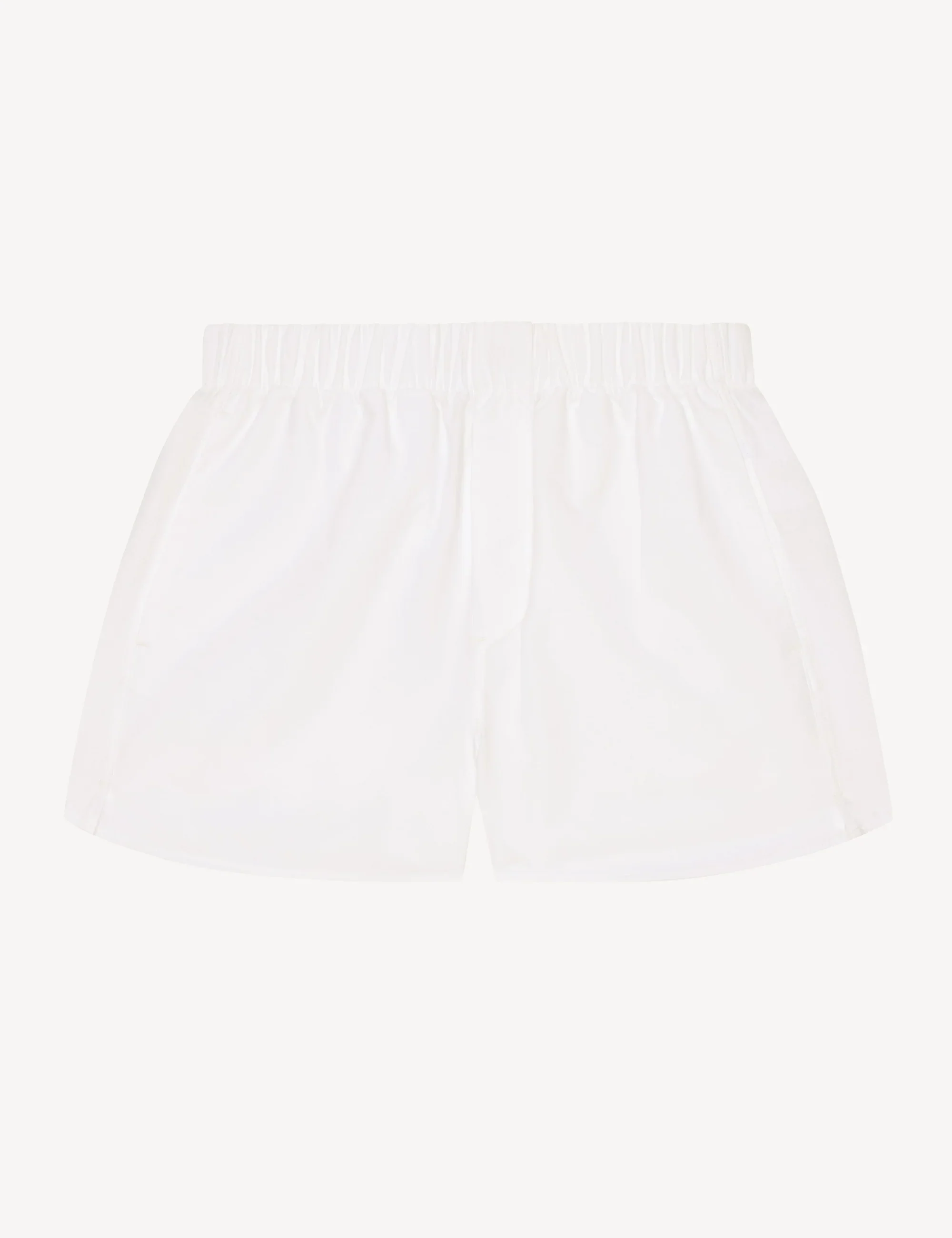 The Boxer: Oxford, White - With Nothing Underneath