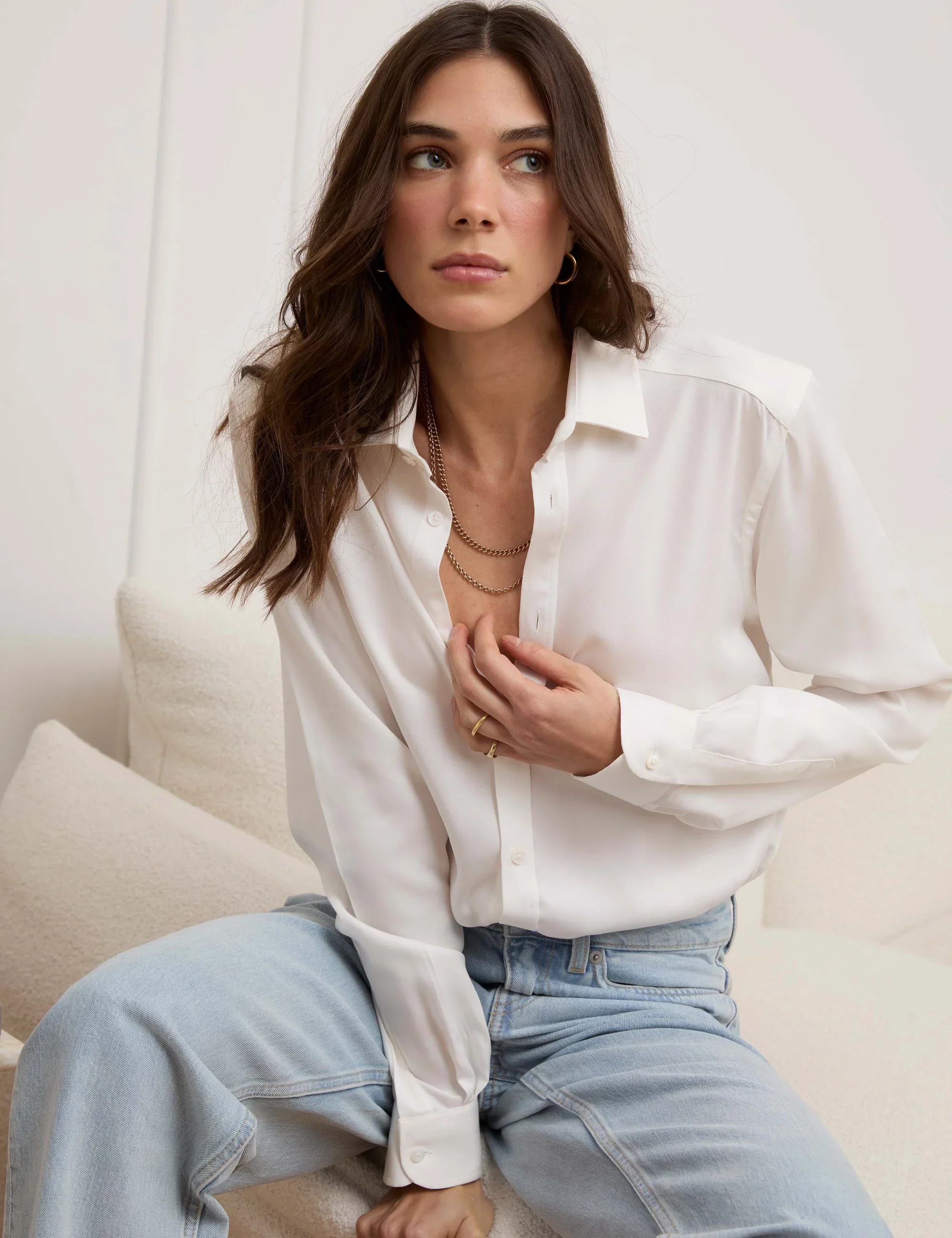 The Classic: TENCEL™ Lyocell, Off-White - With Nothing Underneath
