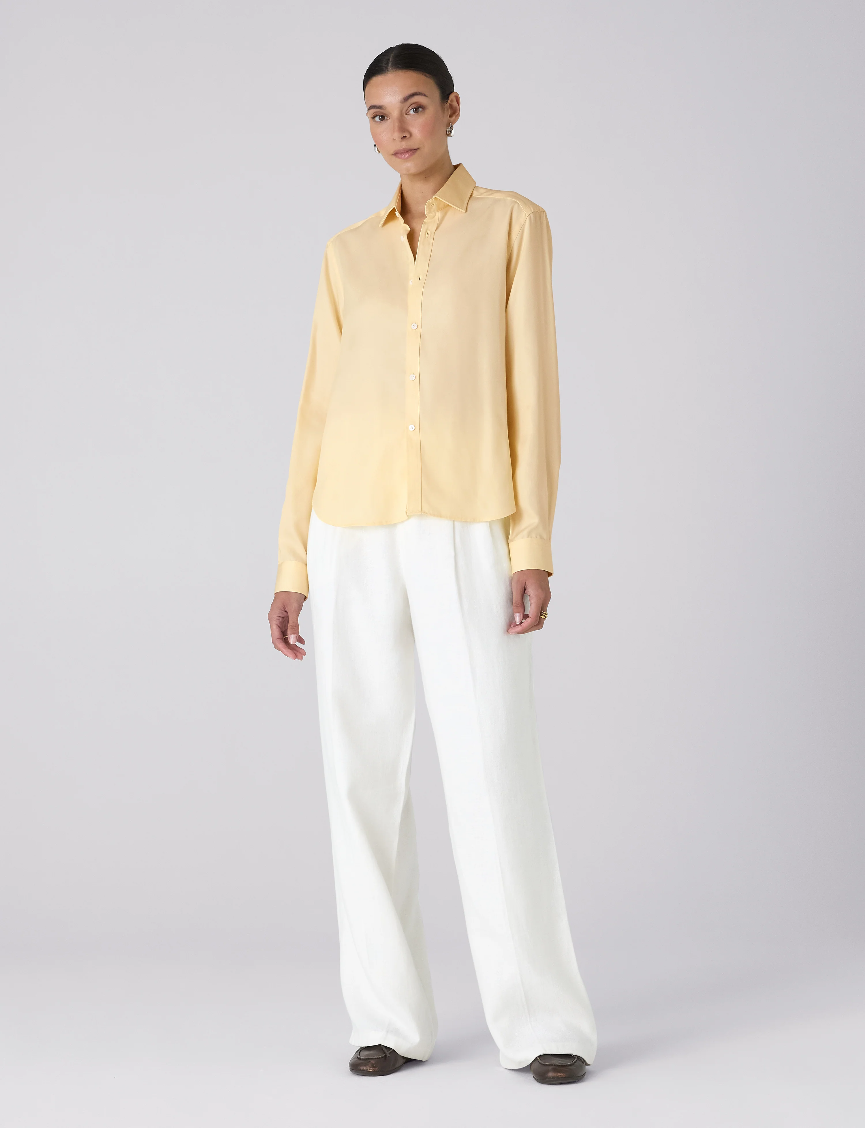 The Classic: TENCEL™ Lyocell, Pale Yellow - With Nothing Underneath