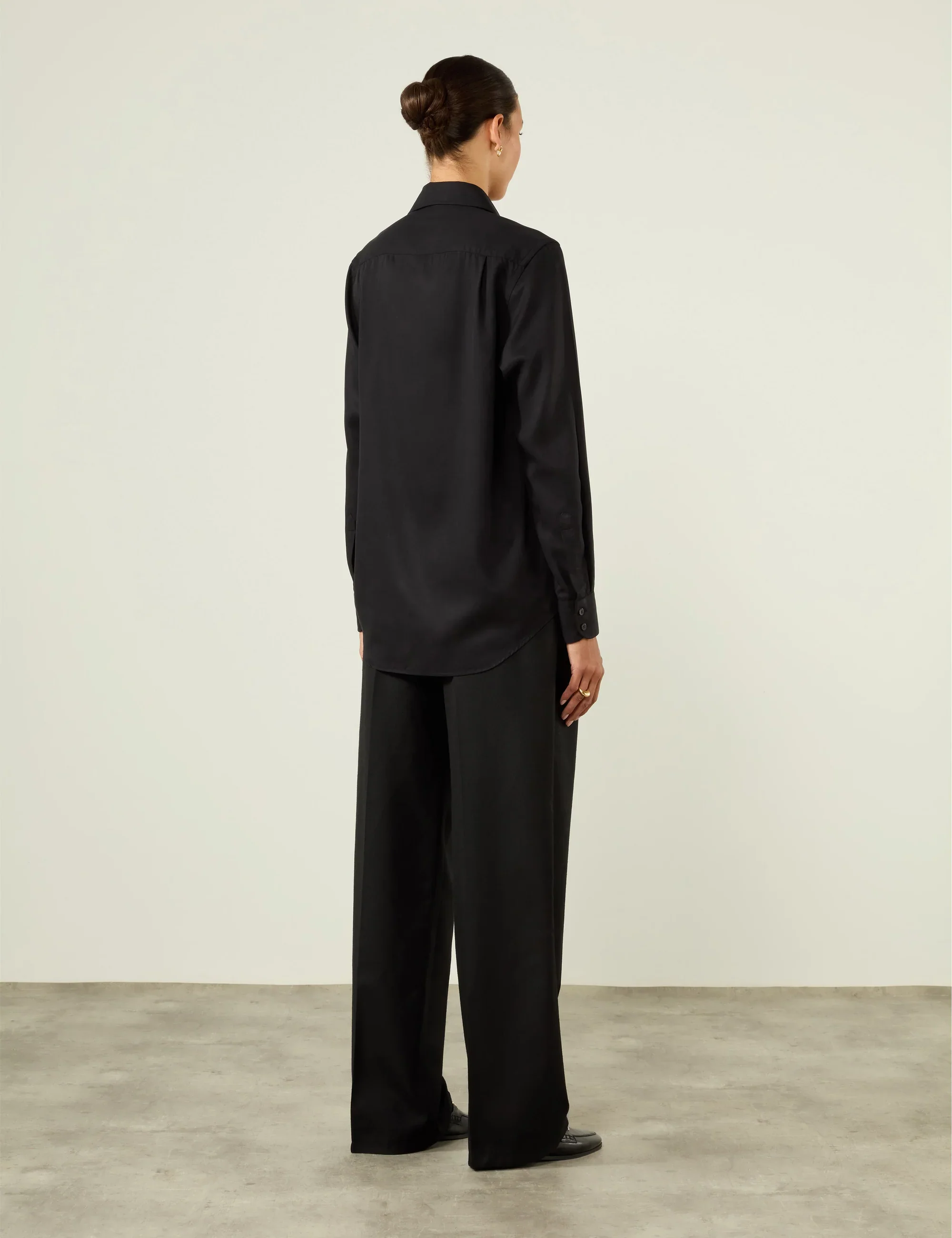 The Boyfriend: TENCEL™ Lyocell, Black - With Nothing Underneath
