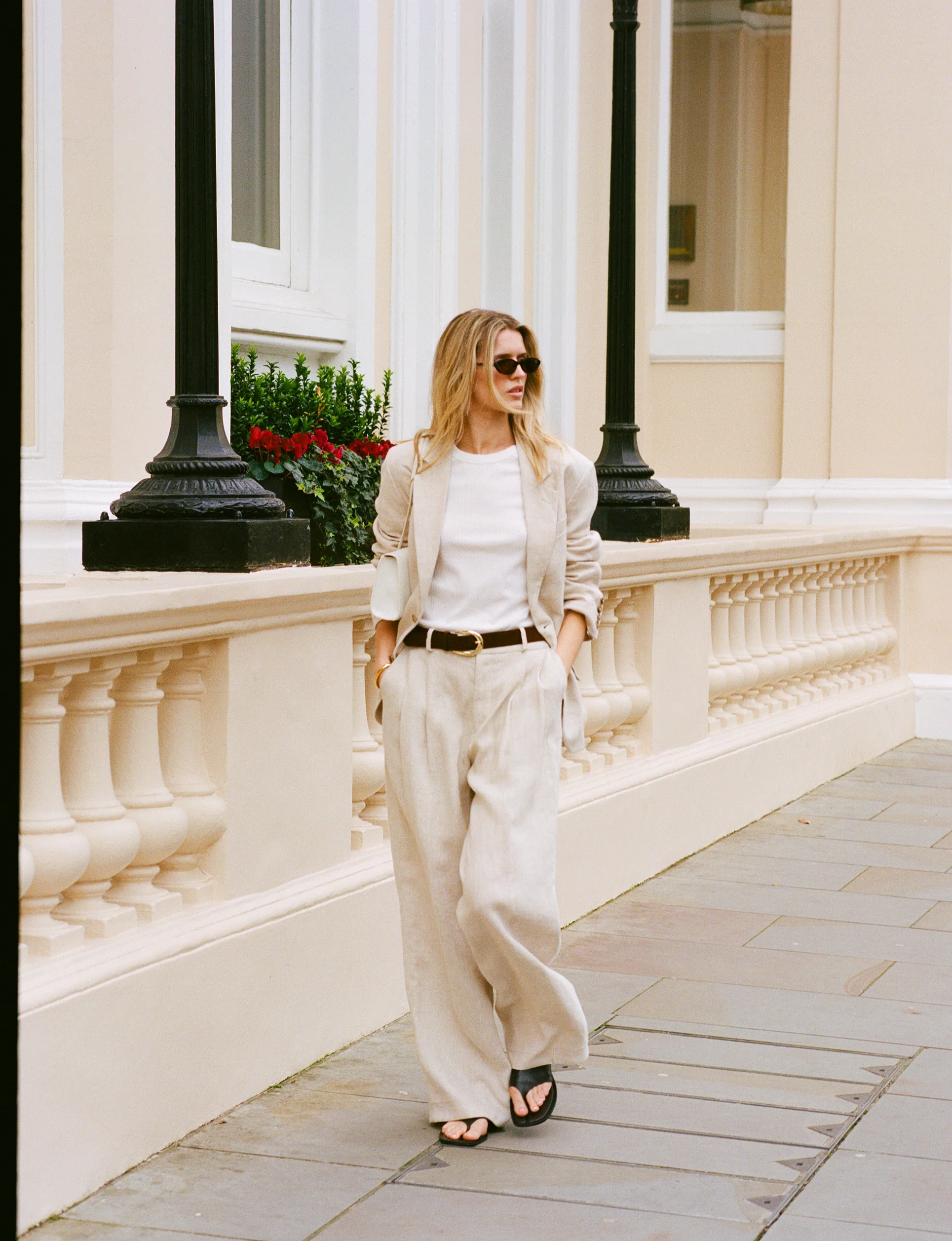 Rampling Trouser: Linen, Oatmeal - With Nothing Underneath
