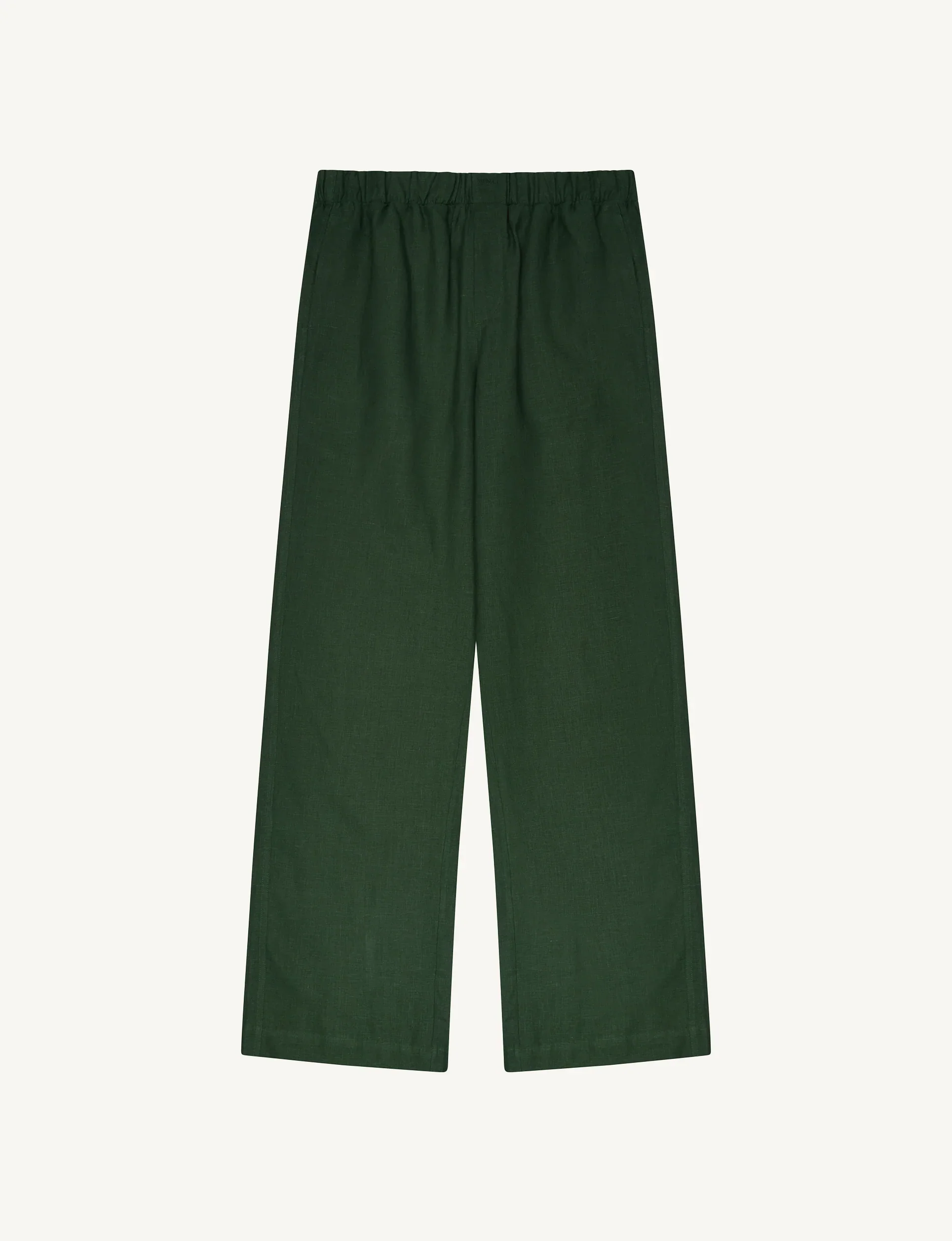 The Palazzo: Linen, Hunter Green - With Nothing Underneath