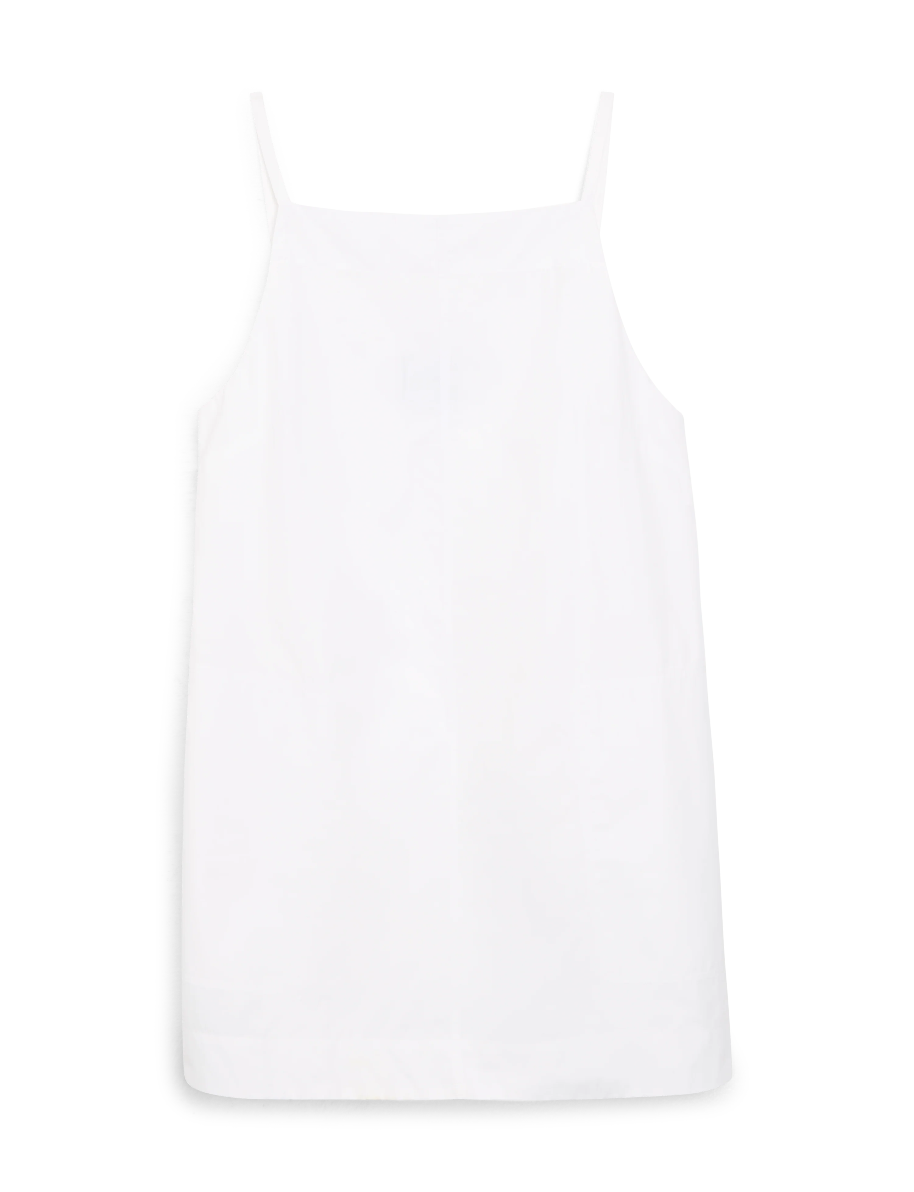 Andros Dress: Fine Poplin, White x Lucy Williams - With Nothing Underneath