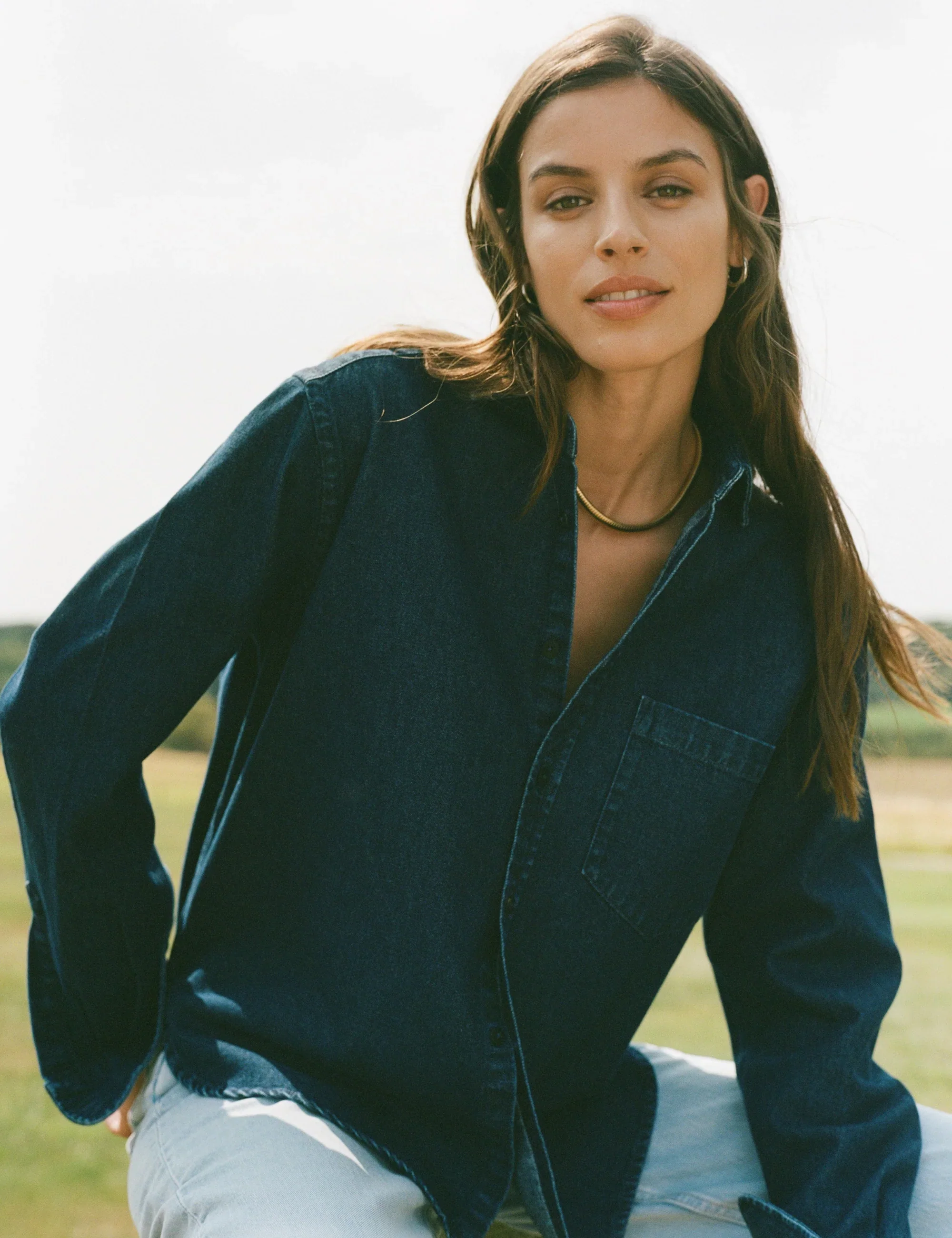The Classic: Denim, Indigo - With Nothing Underneath