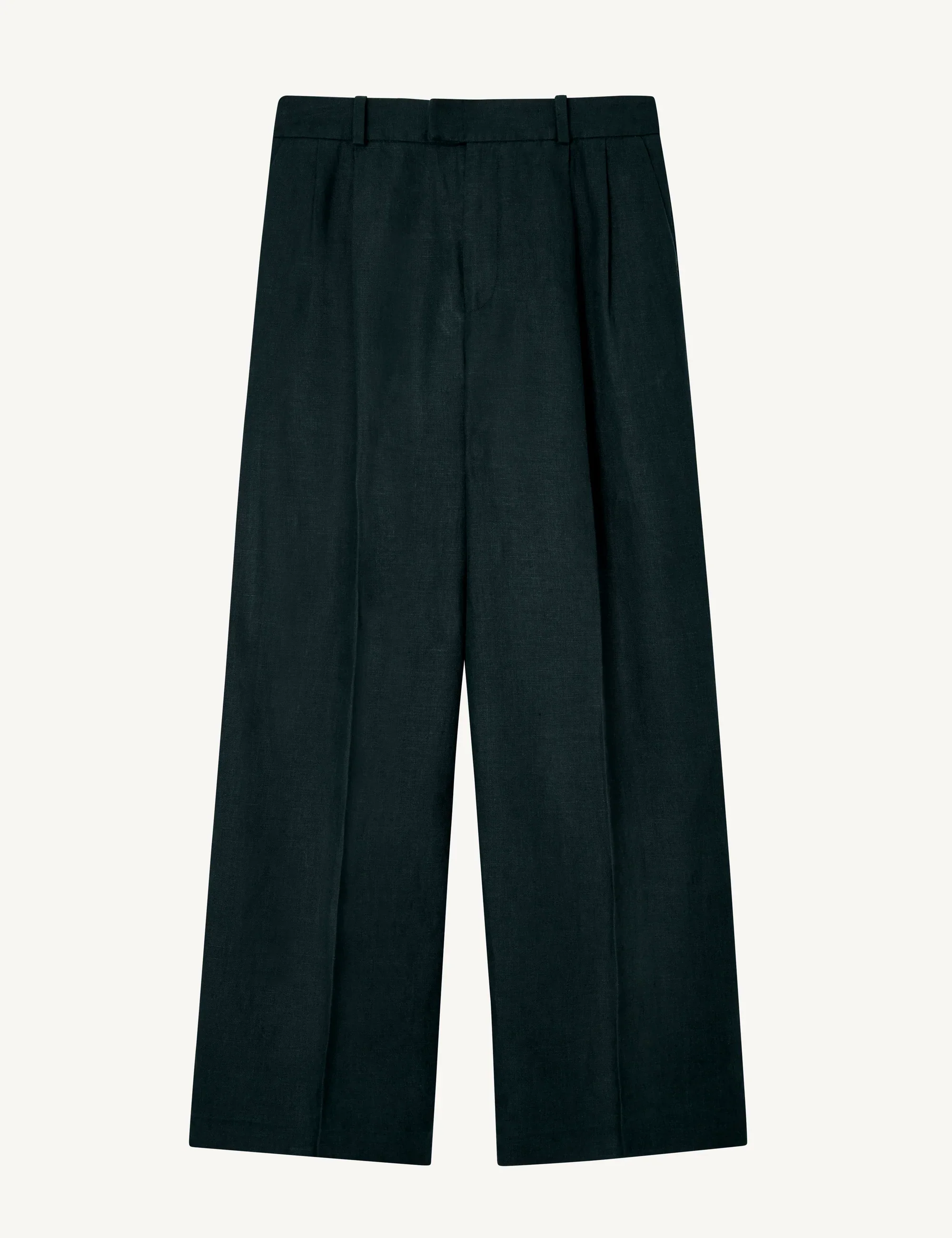 Rampling Trouser: Linen, Navy - With Nothing Underneath