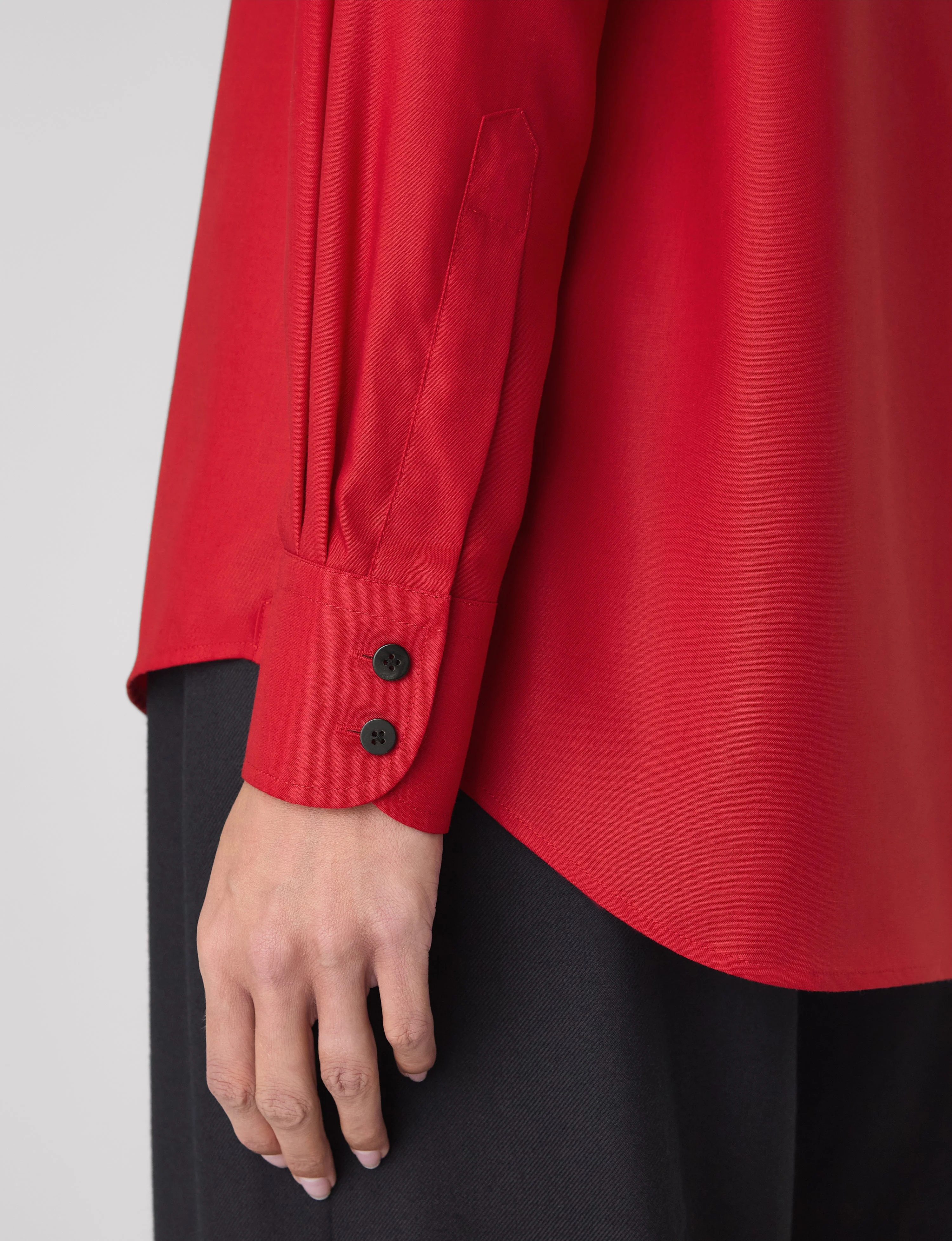 The Boyfriend: TENCEL™ Lyocell, Red - With Nothing Underneath