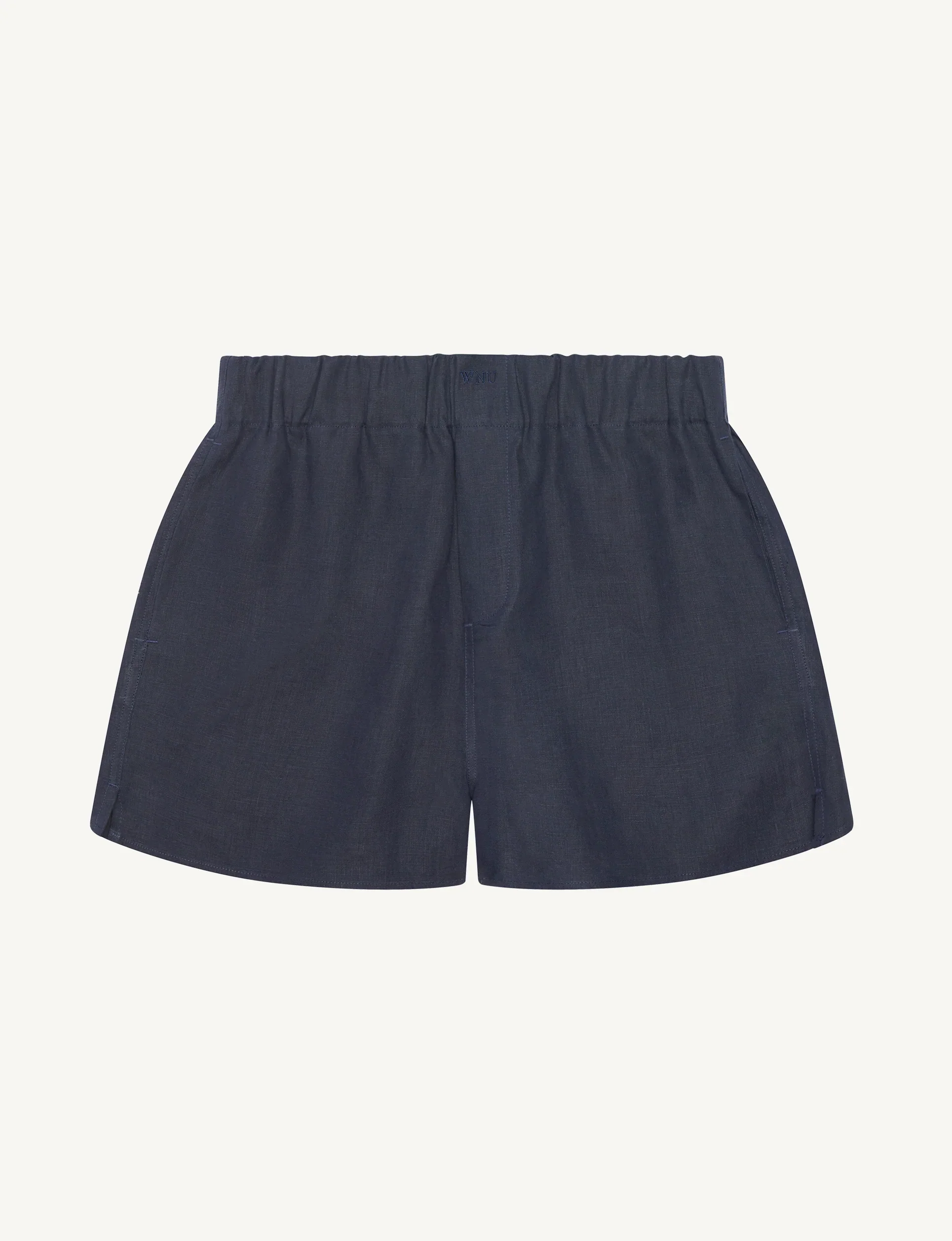 The Boxer: Hemp, Navy Blue - With Nothing Underneath
