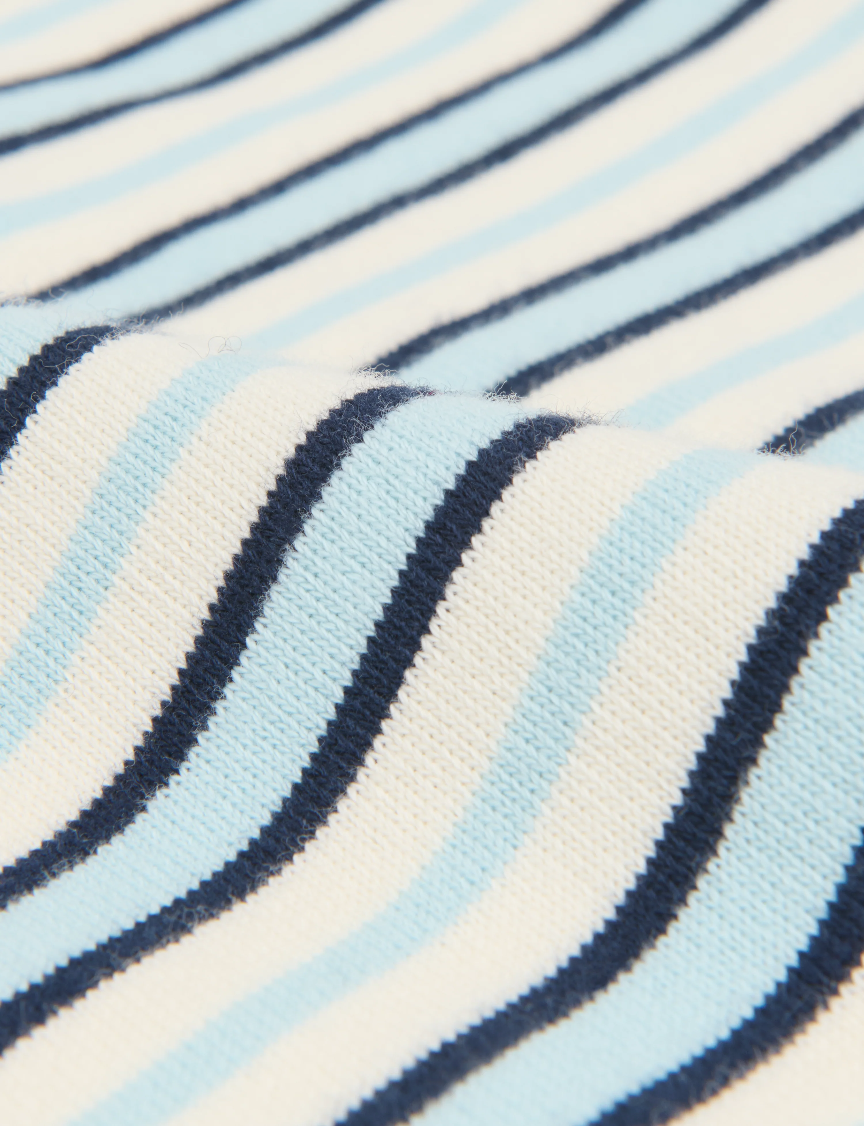 Katergo Top: Cotton Jersey, Icy Blue and Ecru Stripe x Lucy Williams - With Nothing Underneath