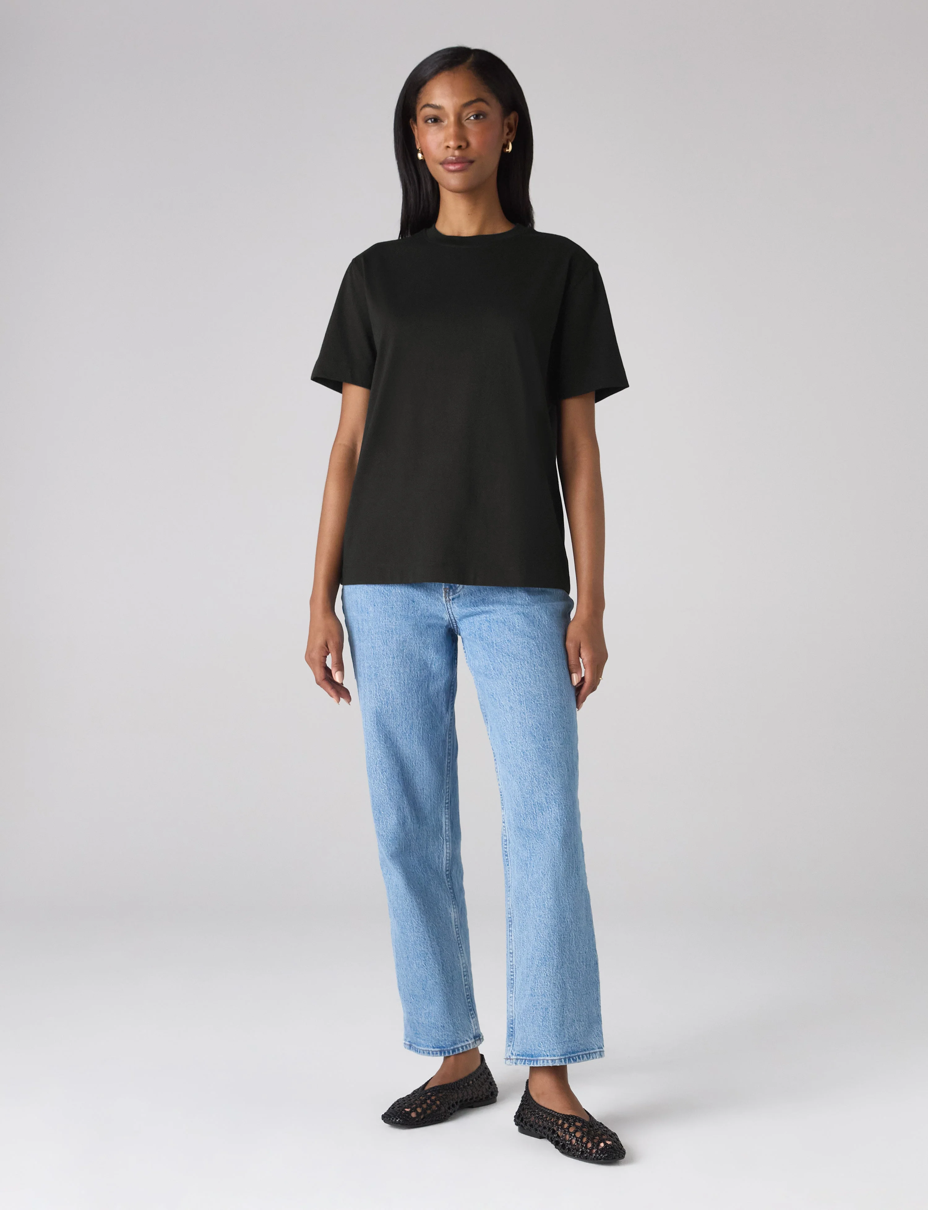 Soho T-Shirt: Cotton Jersey, Black - With Nothing Underneath