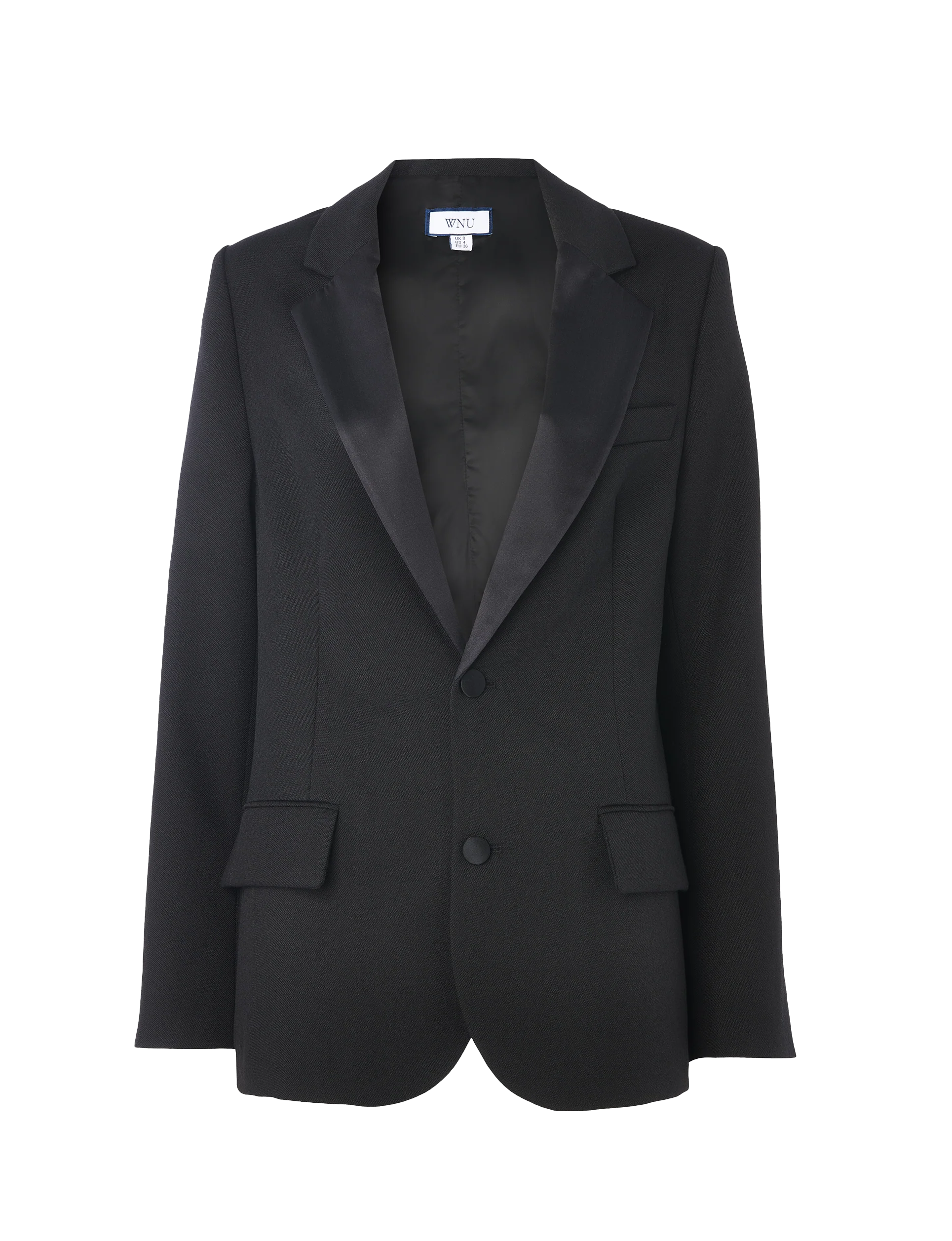 Hutton Tuxedo: Wool, Black - With Nothing Underneath