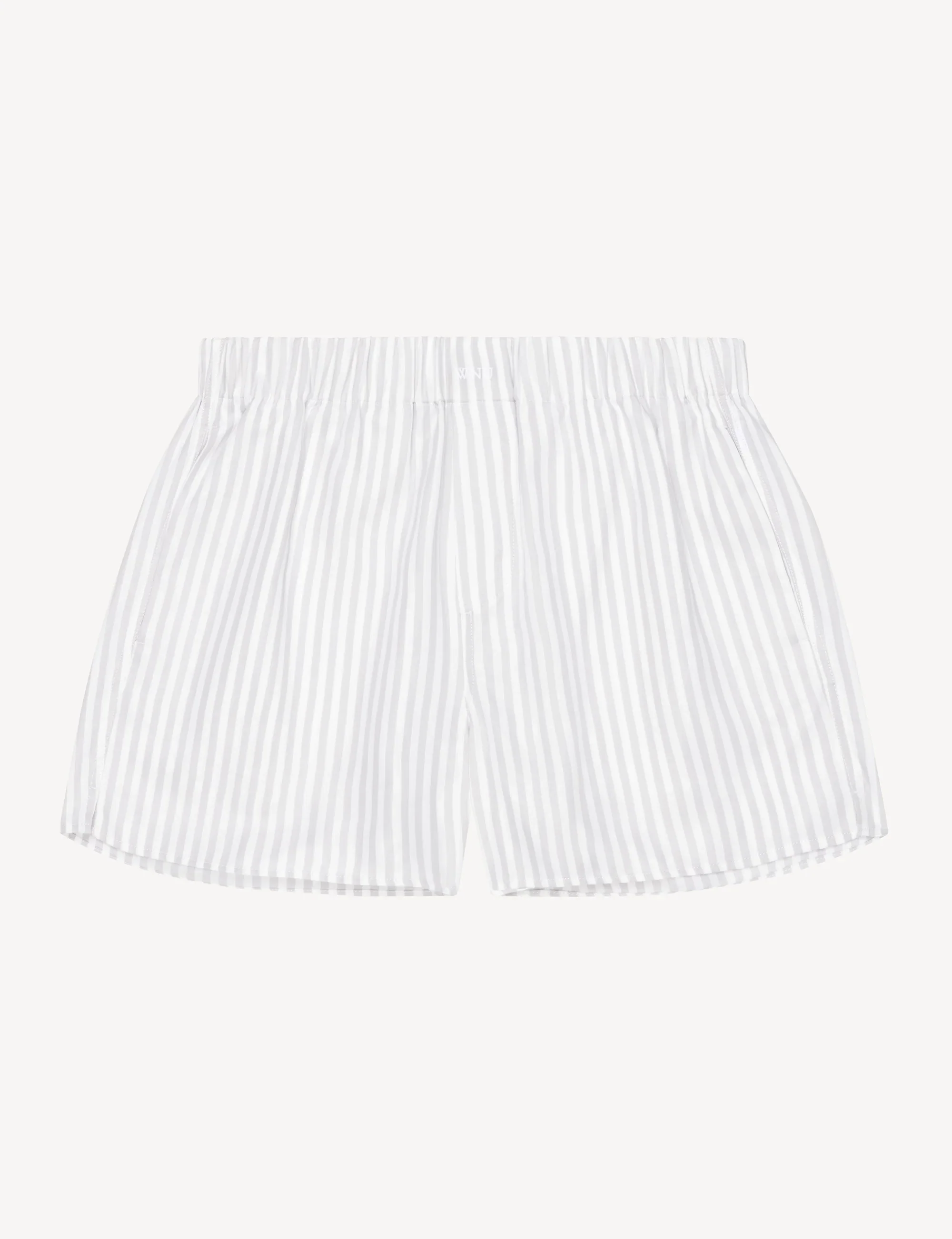 The Boxer: TENCEL™ Lyocell, Silver Stripe - With Nothing Underneath